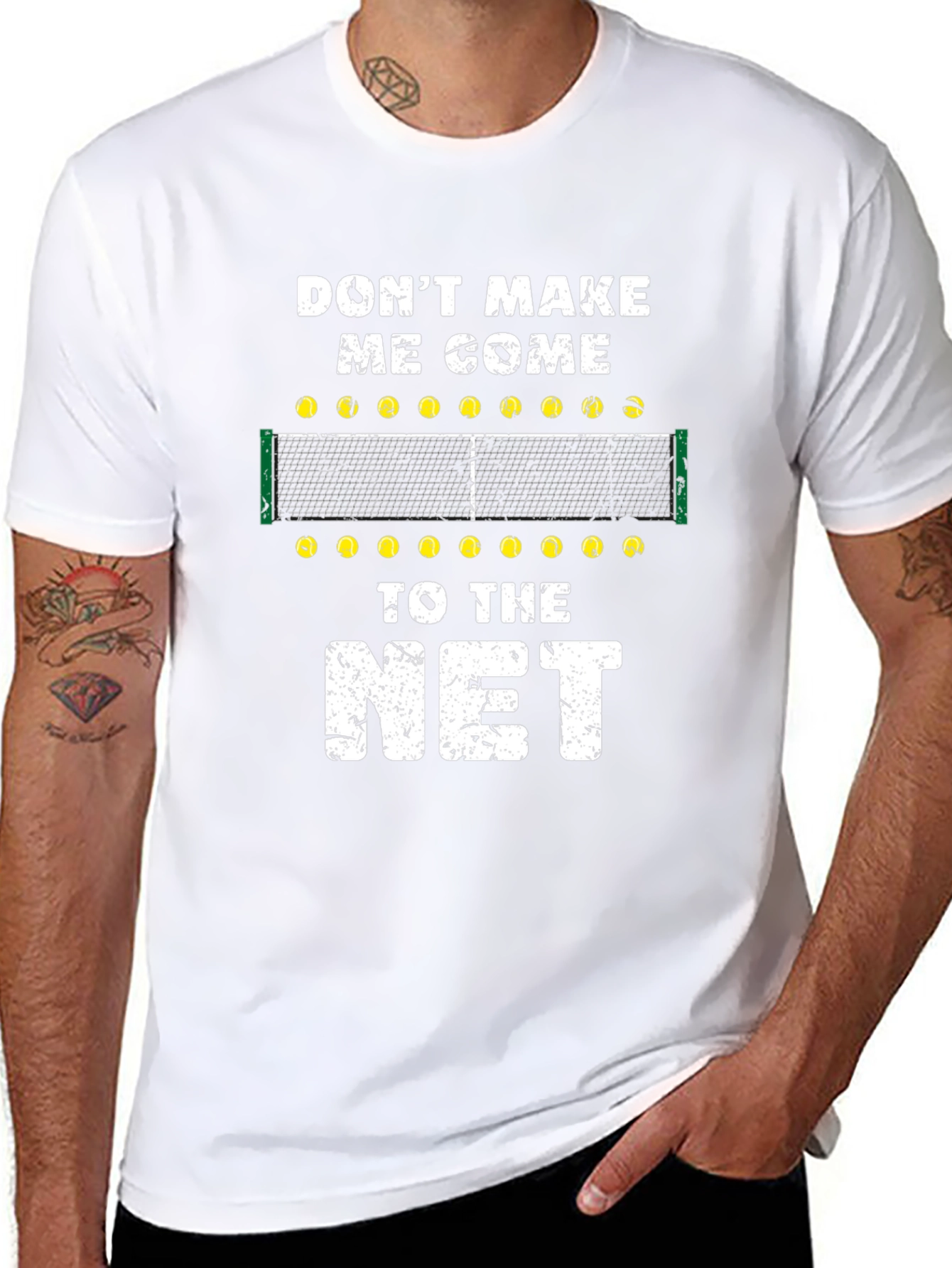 Dont Make Me Come to the Net Black T-Shirt
