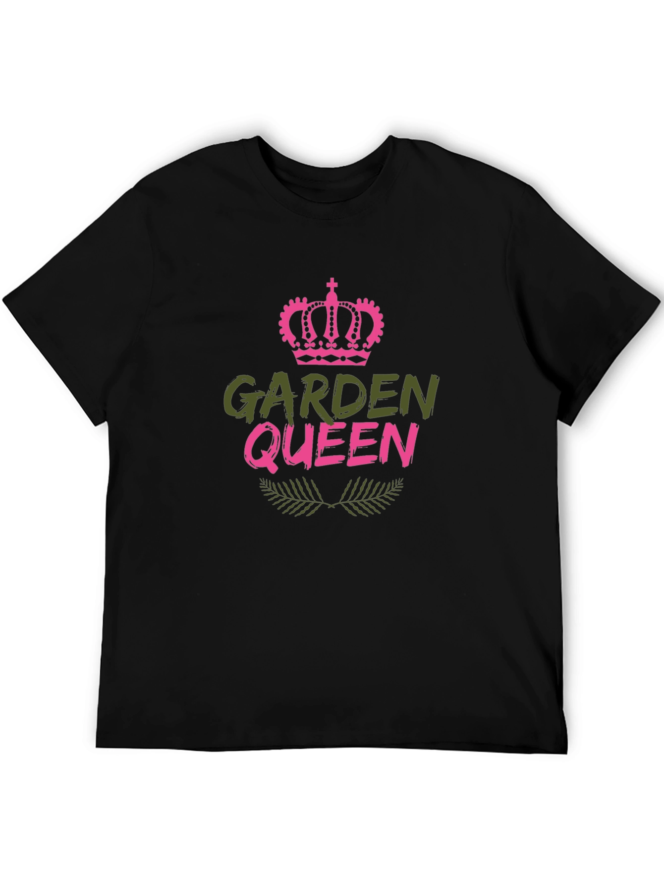 Garden Queen T-Shirt - Black Cotton Blend Tee