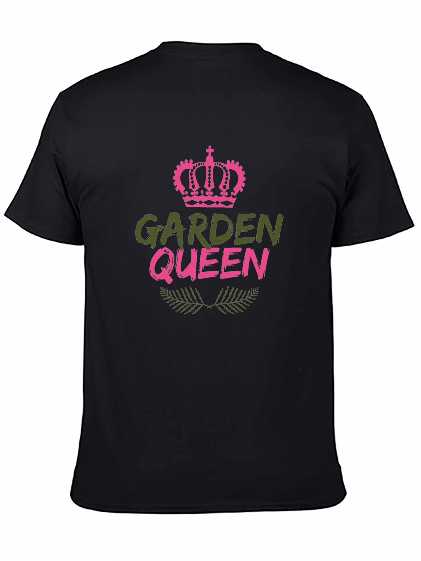 Garden Queen T-Shirt - Black Cotton Blend Tee