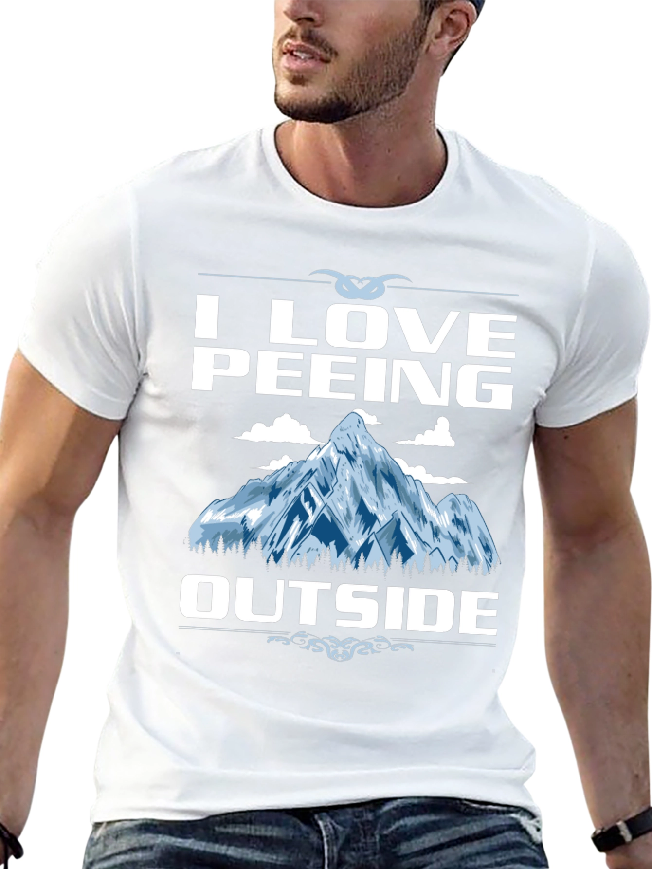 I Love Peeing Outside Graphic Tee