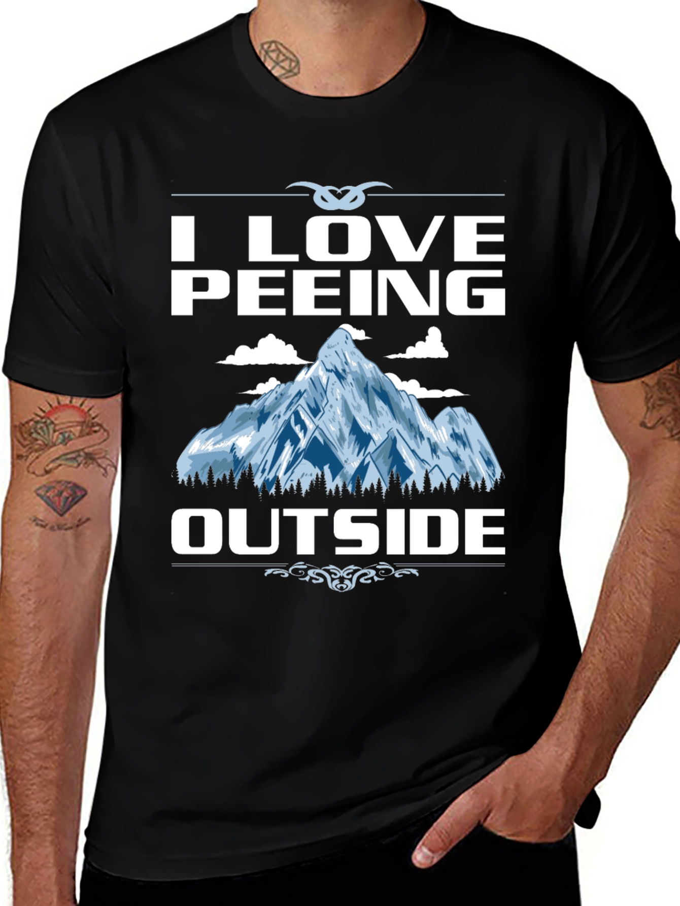 I Love Peeing Outside Graphic Tee
