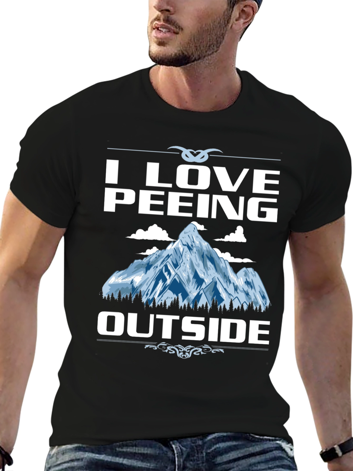 I Love Peeing Outside Graphic Tee