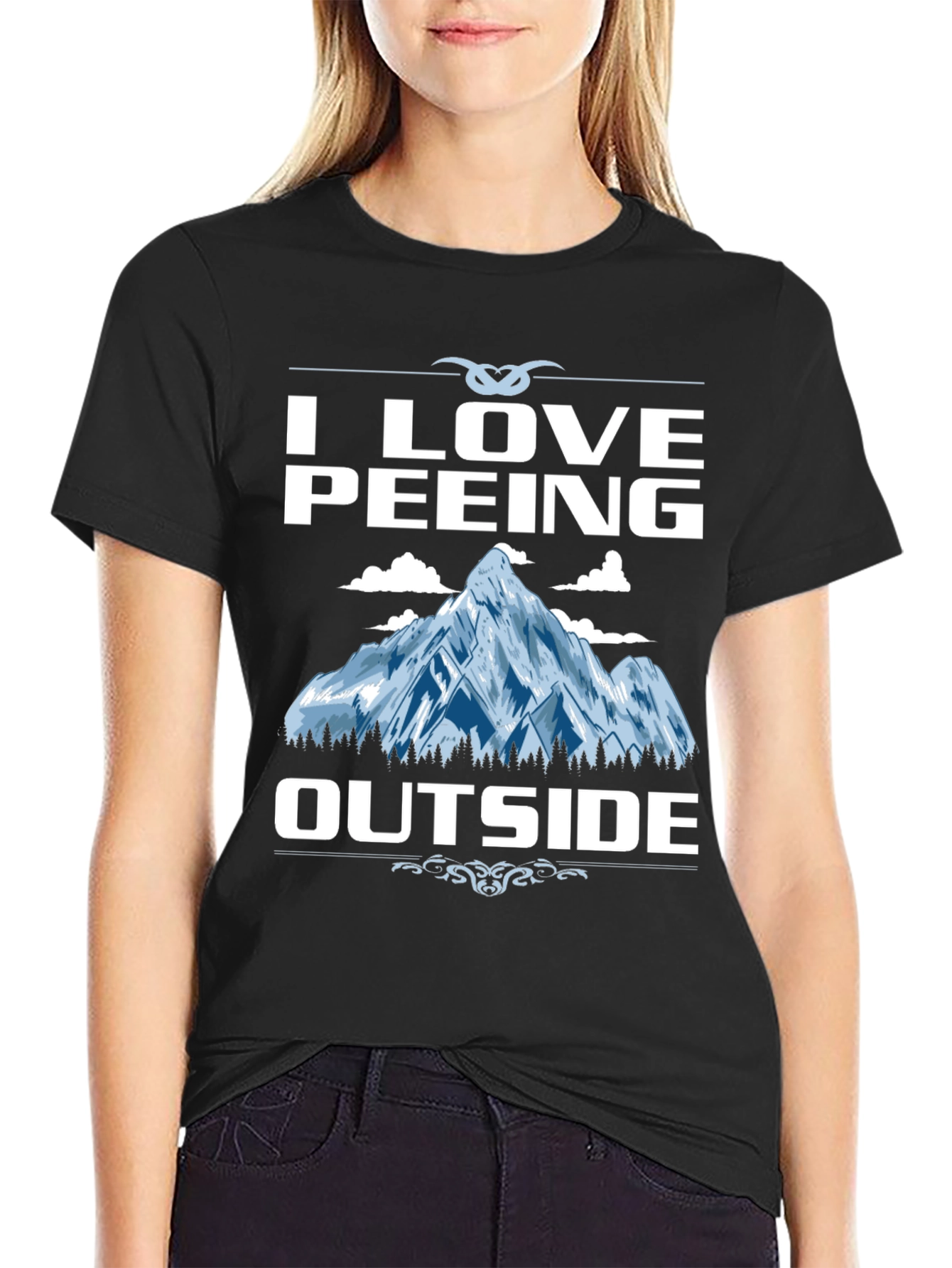 I Love Peeing Outside Graphic Tee