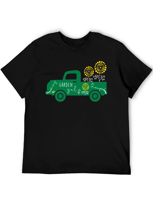 Garden Gal Graphic Tee - Vintage Truck Design
