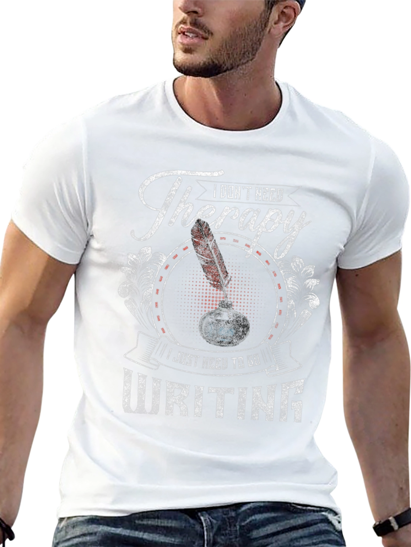 I Dont Need Therapy Writing T-Shirt