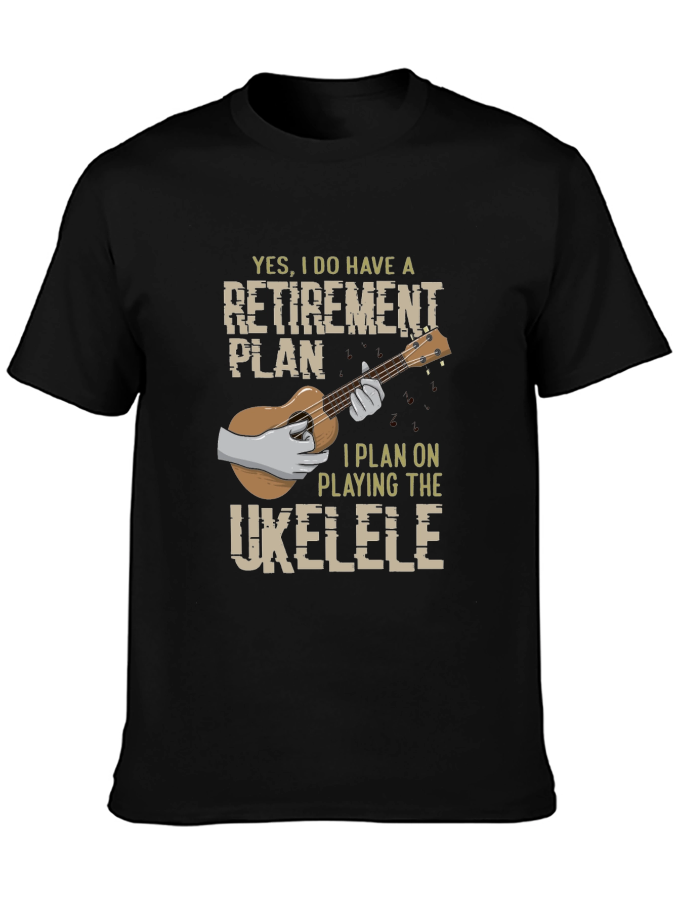 Retirement Ukulele Plan Graphic Tee