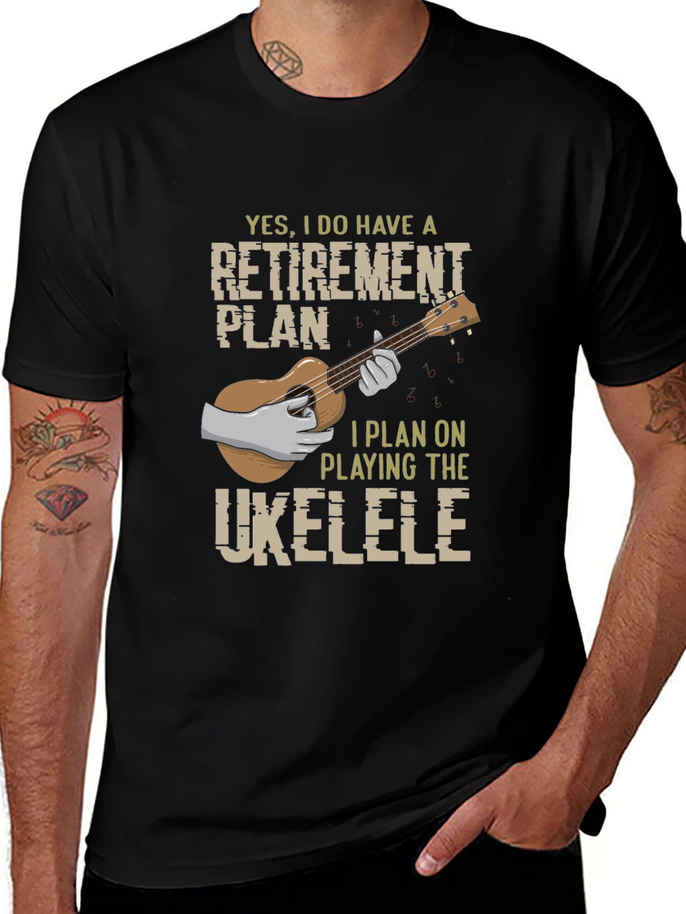 Retirement Ukulele Plan Graphic Tee