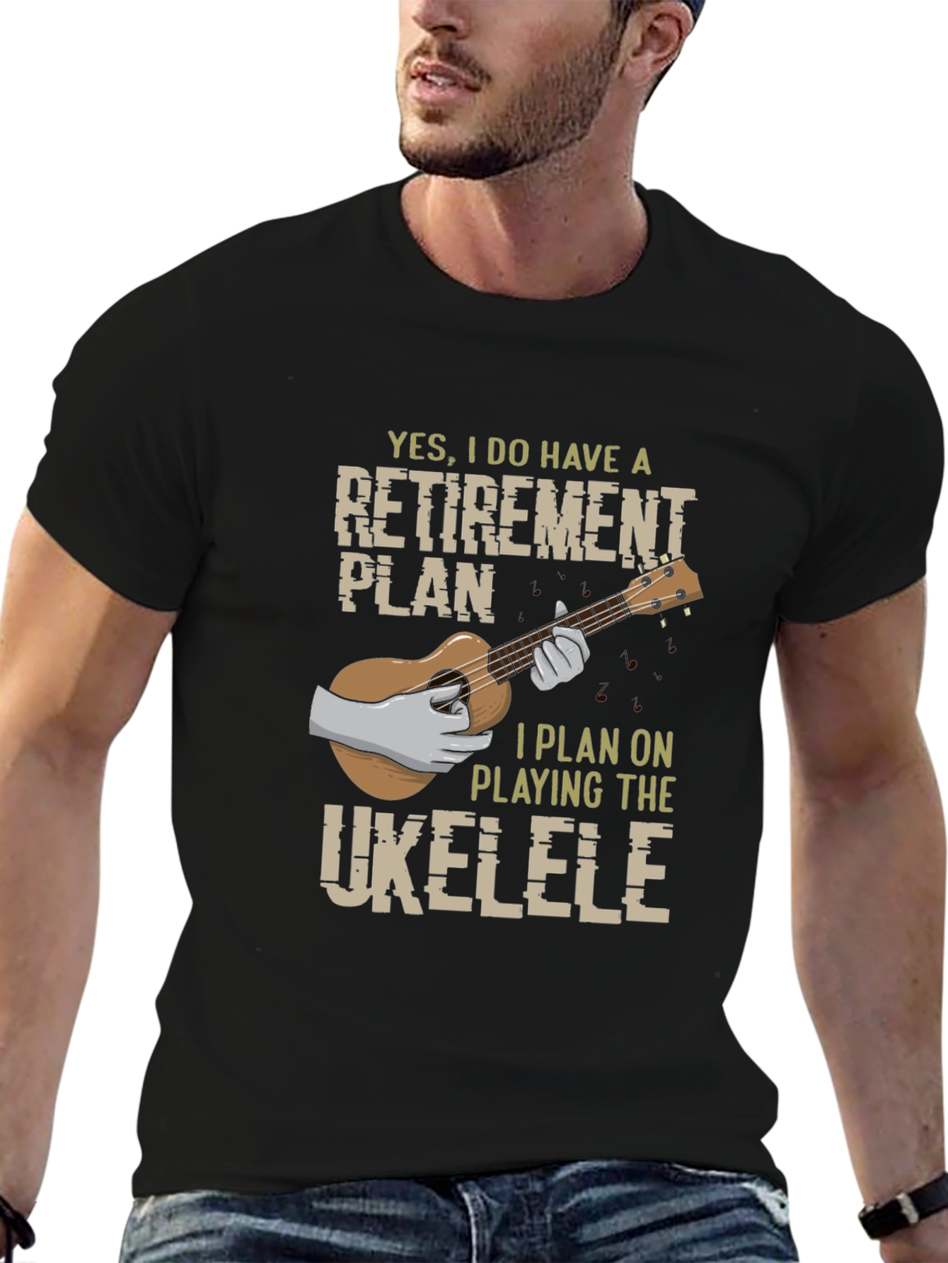 Retirement Ukulele Plan Graphic Tee
