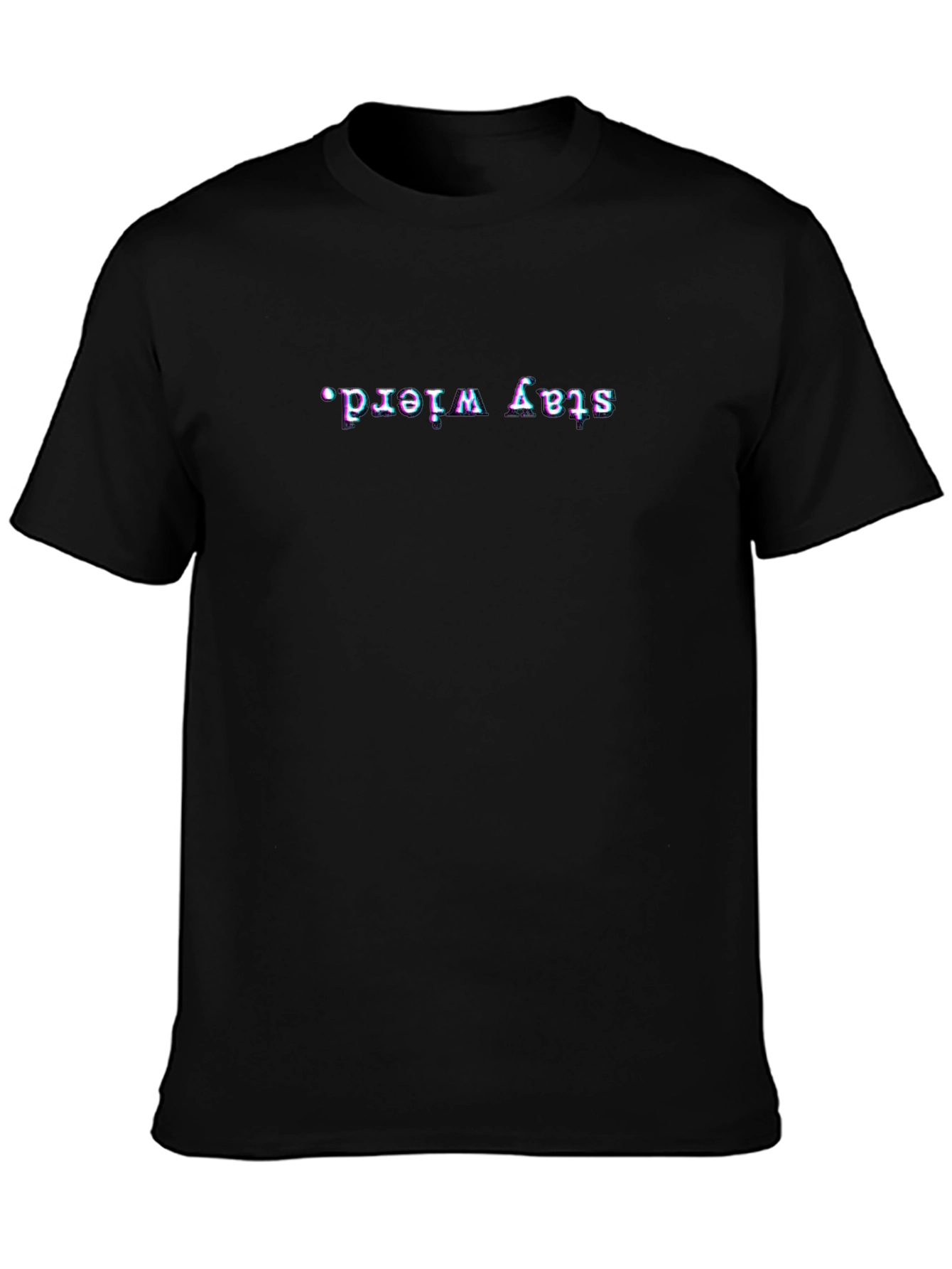 Stay Weird Black Graphic Tee