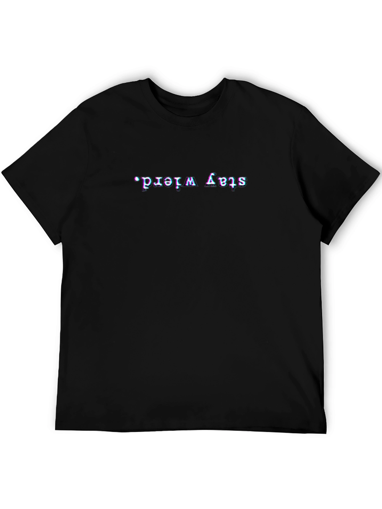 Stay Weird Black Graphic Tee