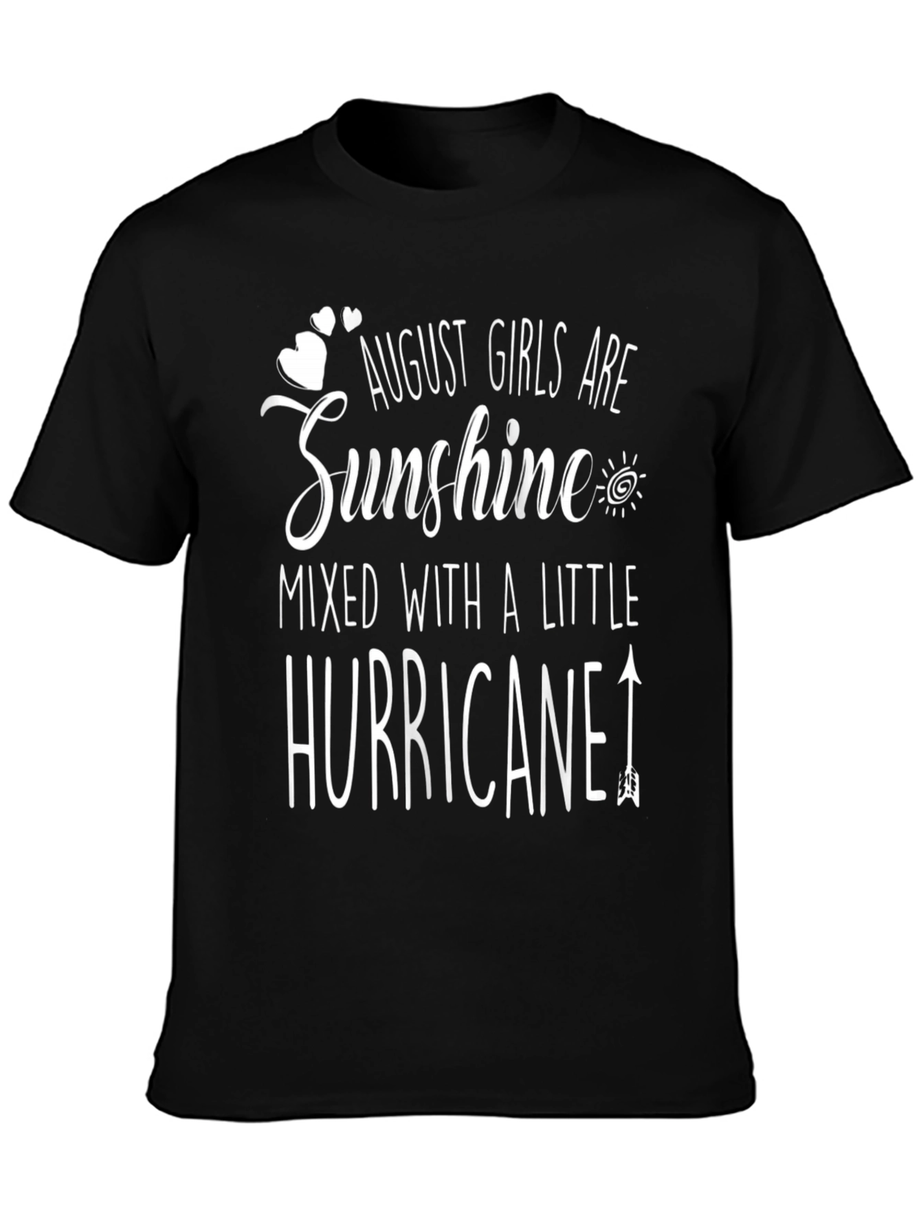 August Girls Sunshine Hurricane Black T-Shirt