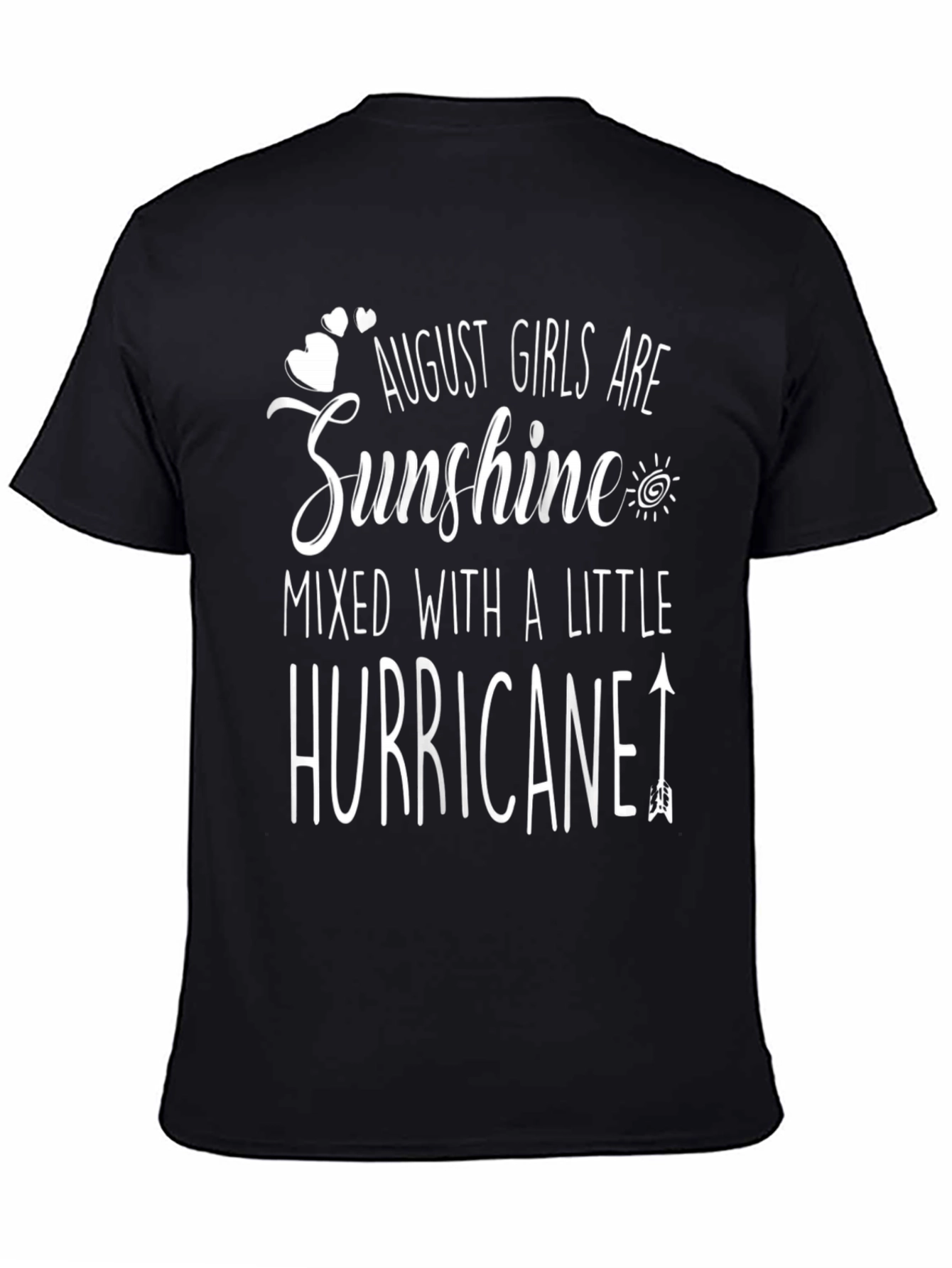 August Girls Sunshine Hurricane Black T-Shirt