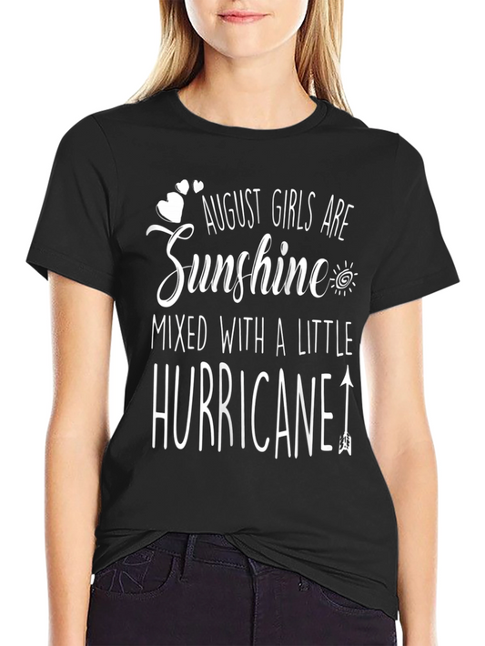 August Girls Sunshine Hurricane Black T-Shirt