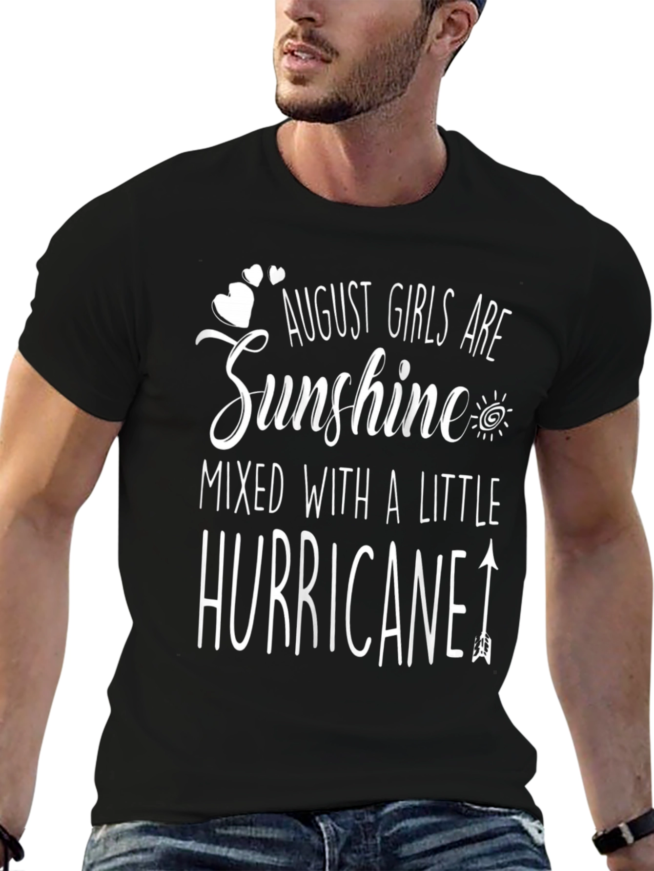 August Girls Sunshine Hurricane Black T-Shirt