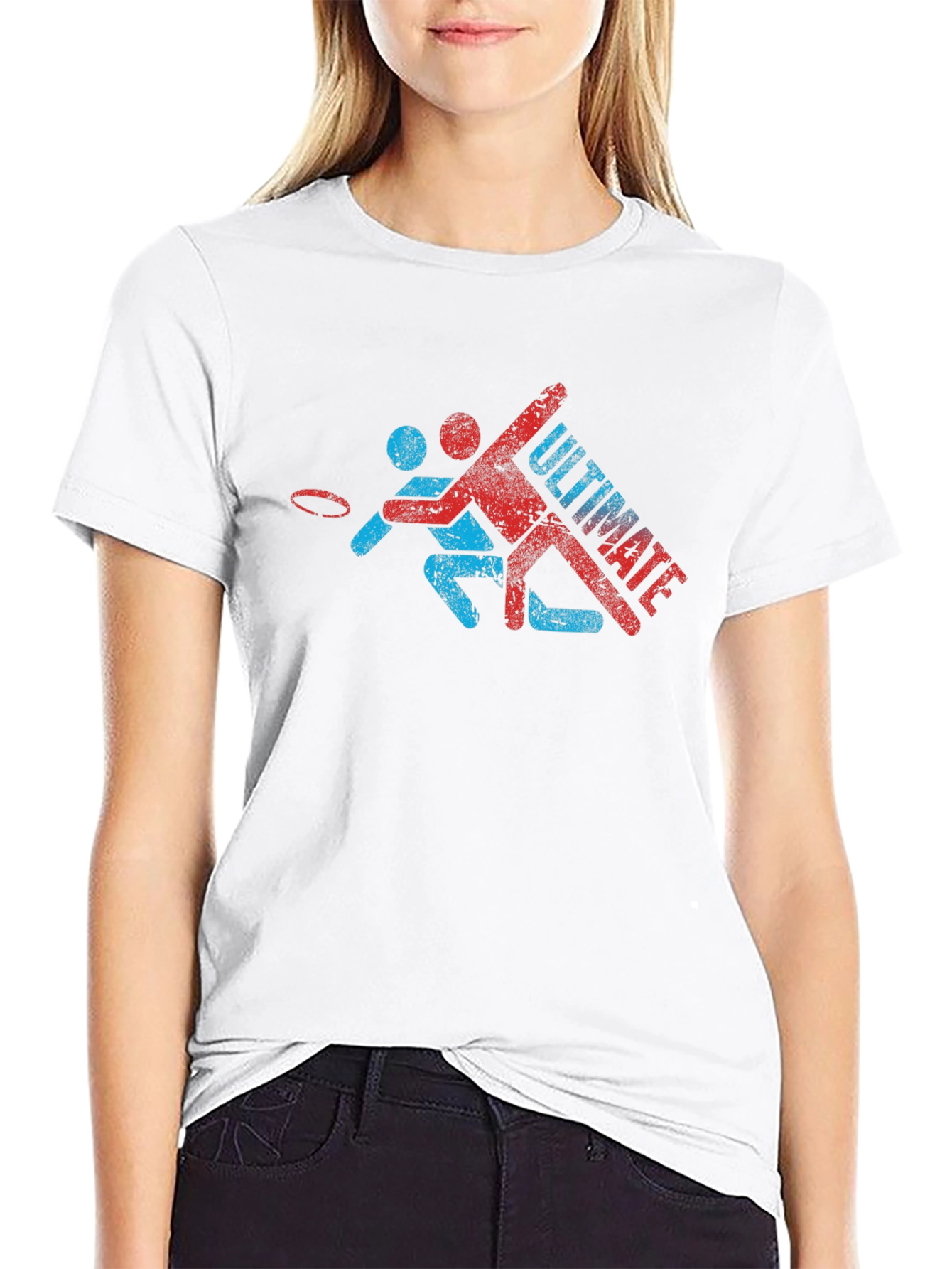 Ultimate Frisbee Player Graphic T-Shirt