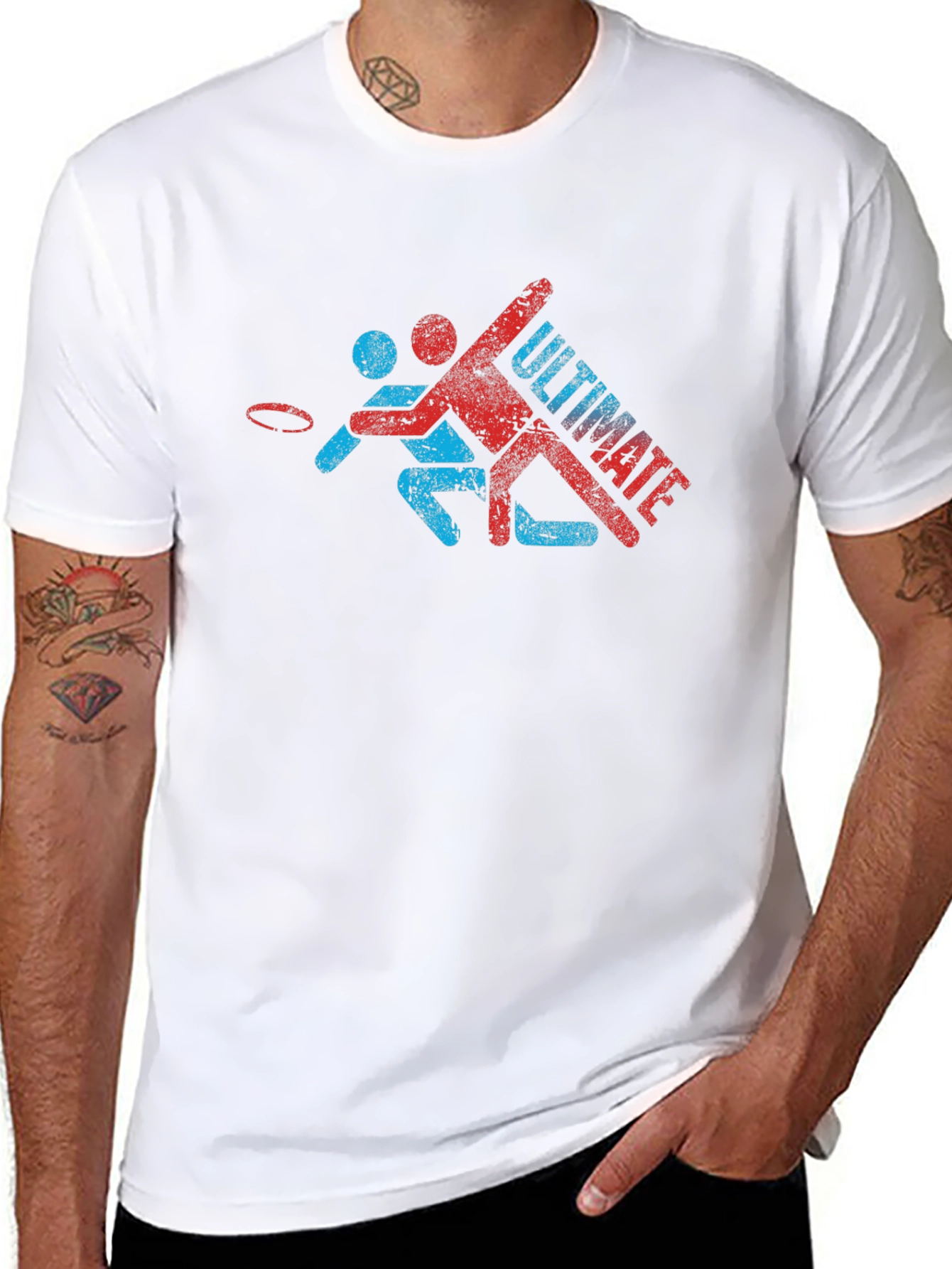 Ultimate Frisbee Player Graphic T-Shirt