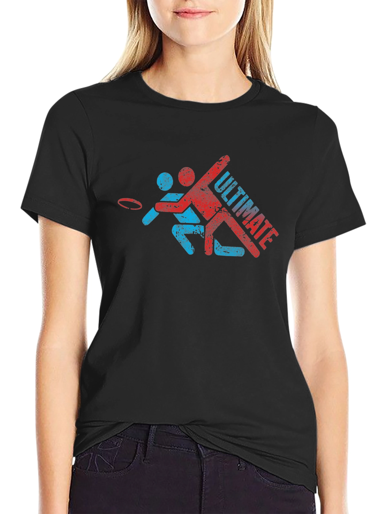 Ultimate Frisbee Player Graphic T-Shirt