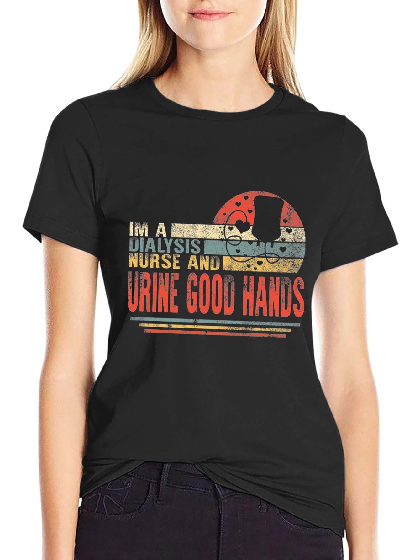 Dialysis Nurse T-Shirt - Urine Good Hands