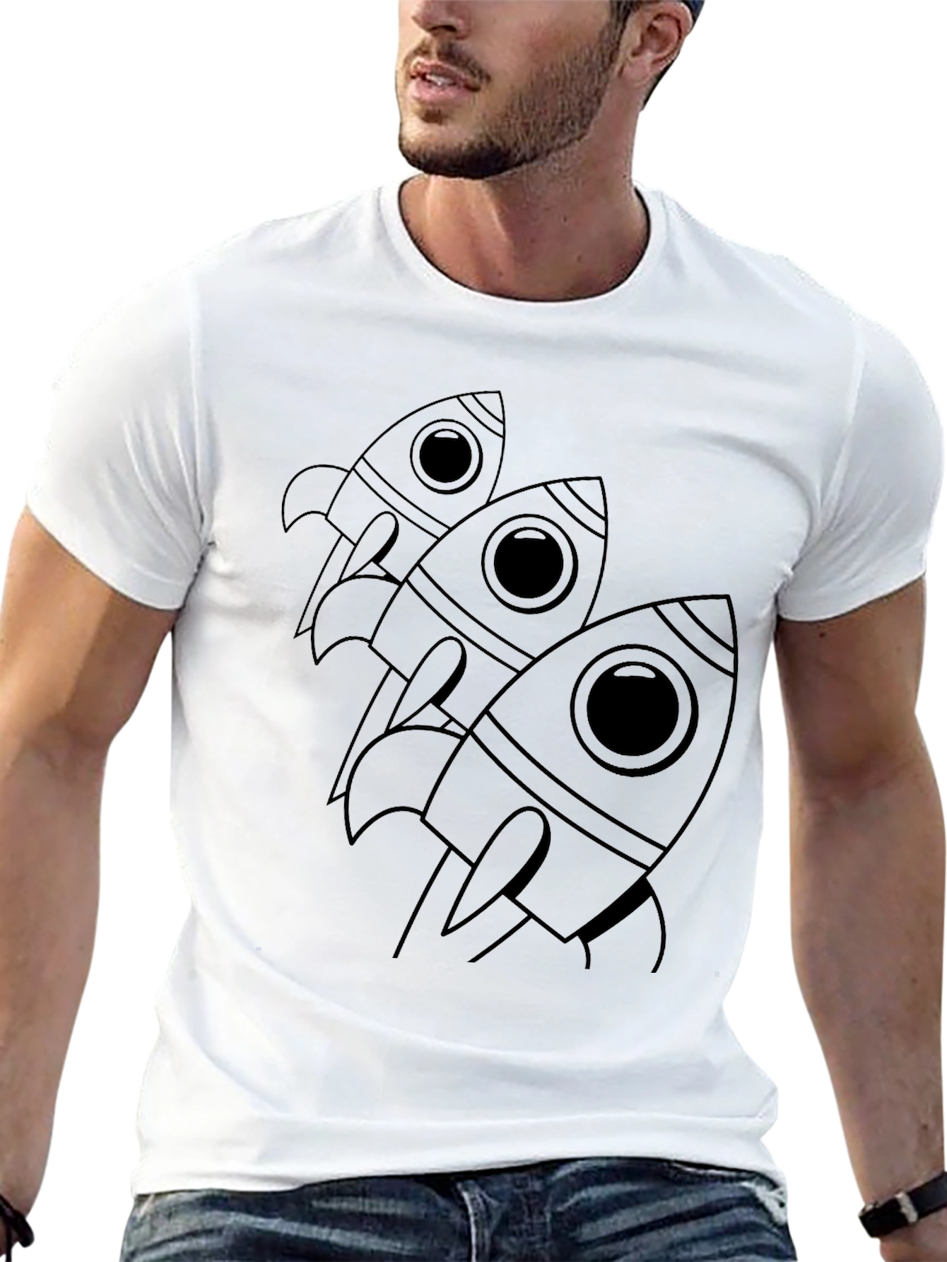 Rocket Launch Graphic T-Shirt