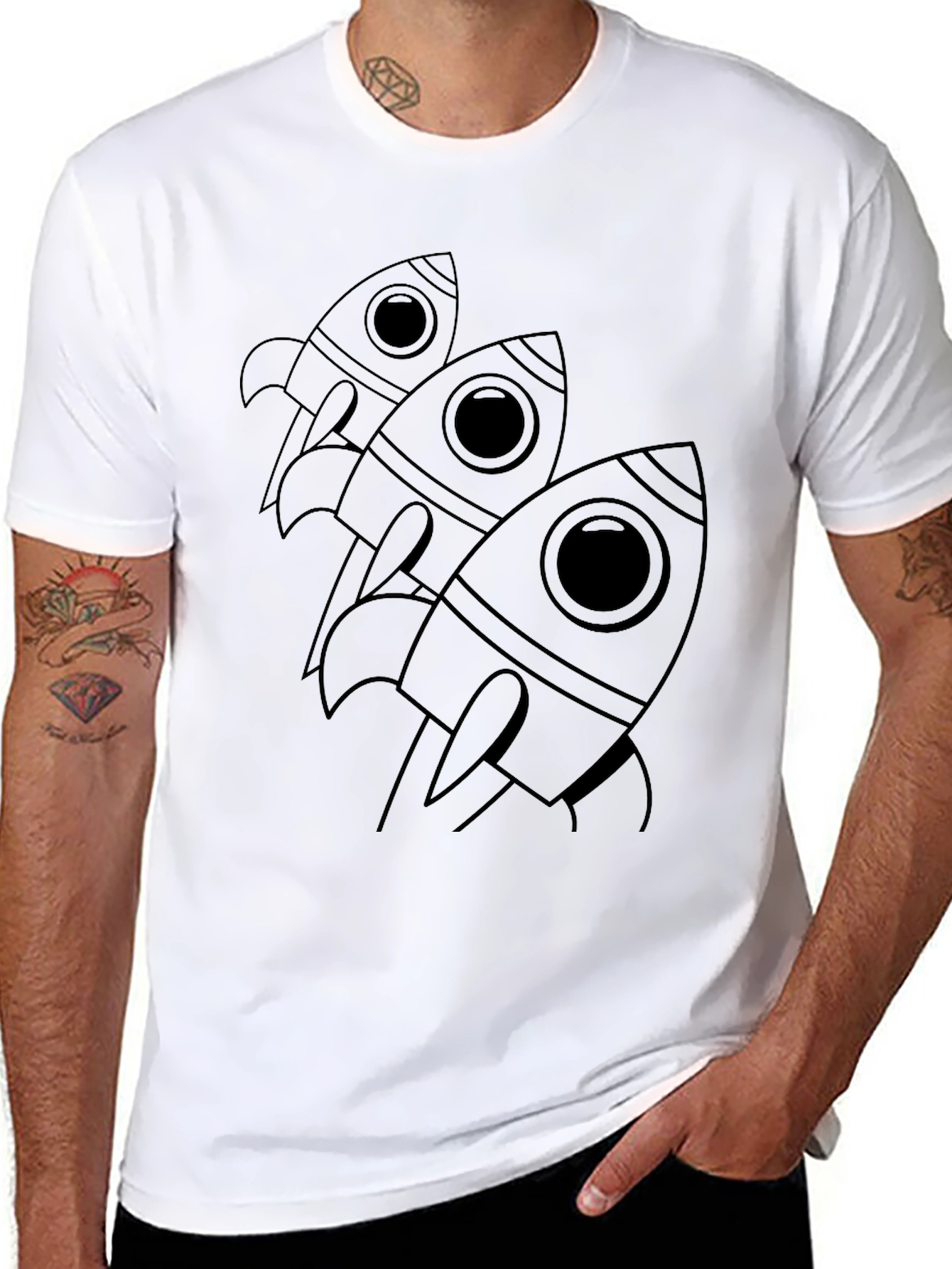Rocket Launch Graphic T-Shirt