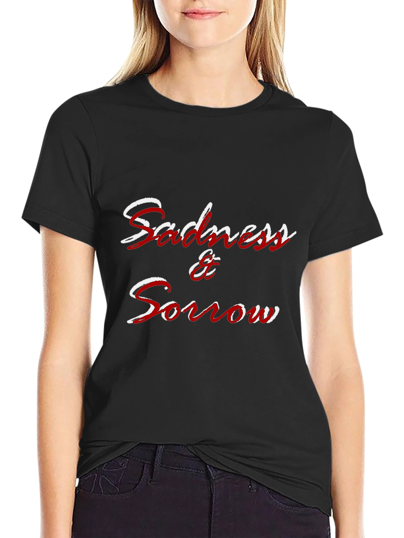 Sadness & Sorrow Graphic T-Shirt - Black