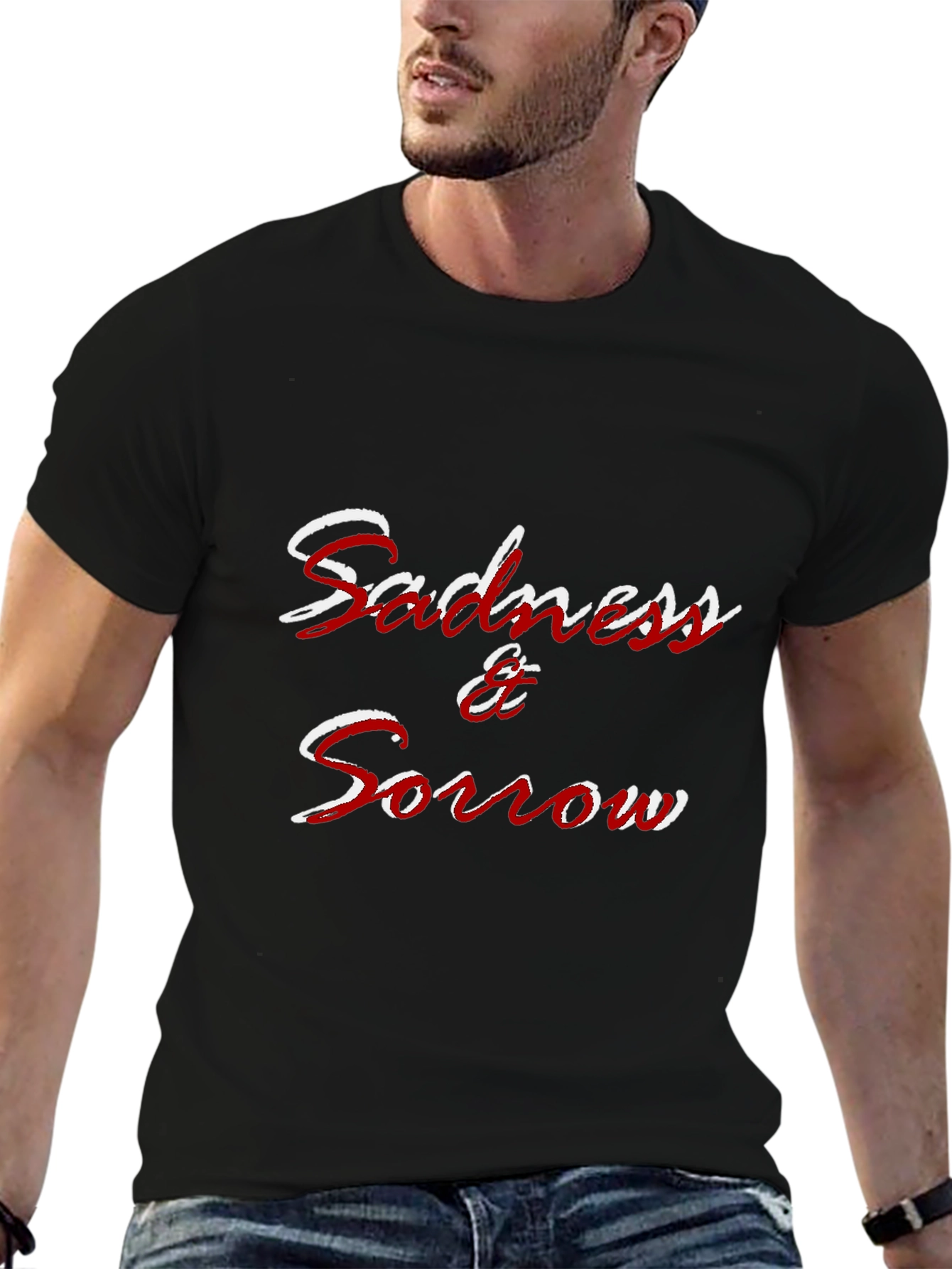 Sadness & Sorrow Graphic T-Shirt - Black