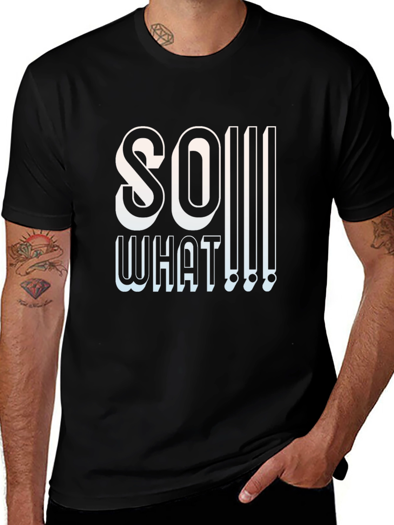 So What Graphic T-Shirt - Edgy Slogan Tee