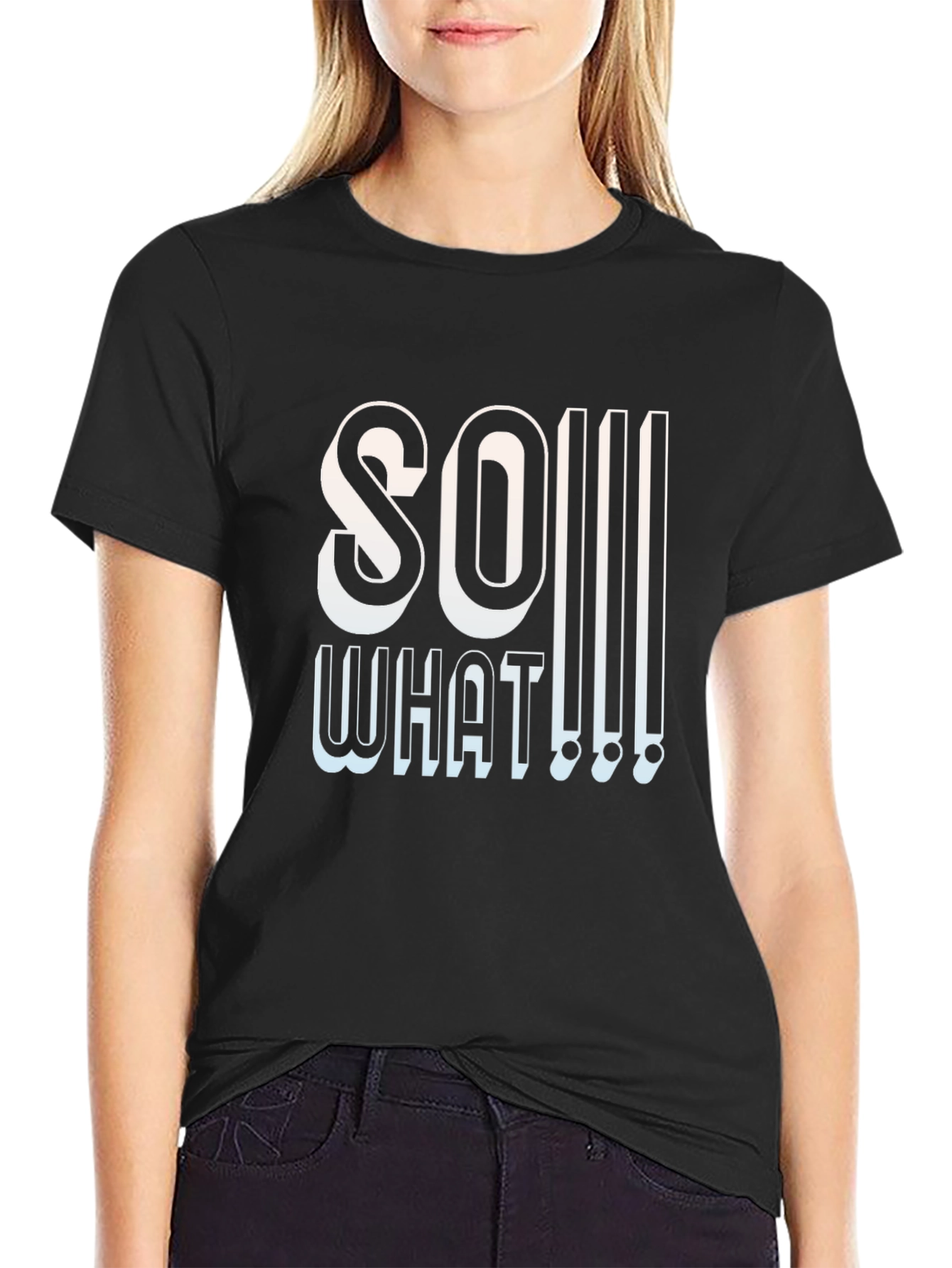 So What Graphic T-Shirt - Edgy Slogan Tee