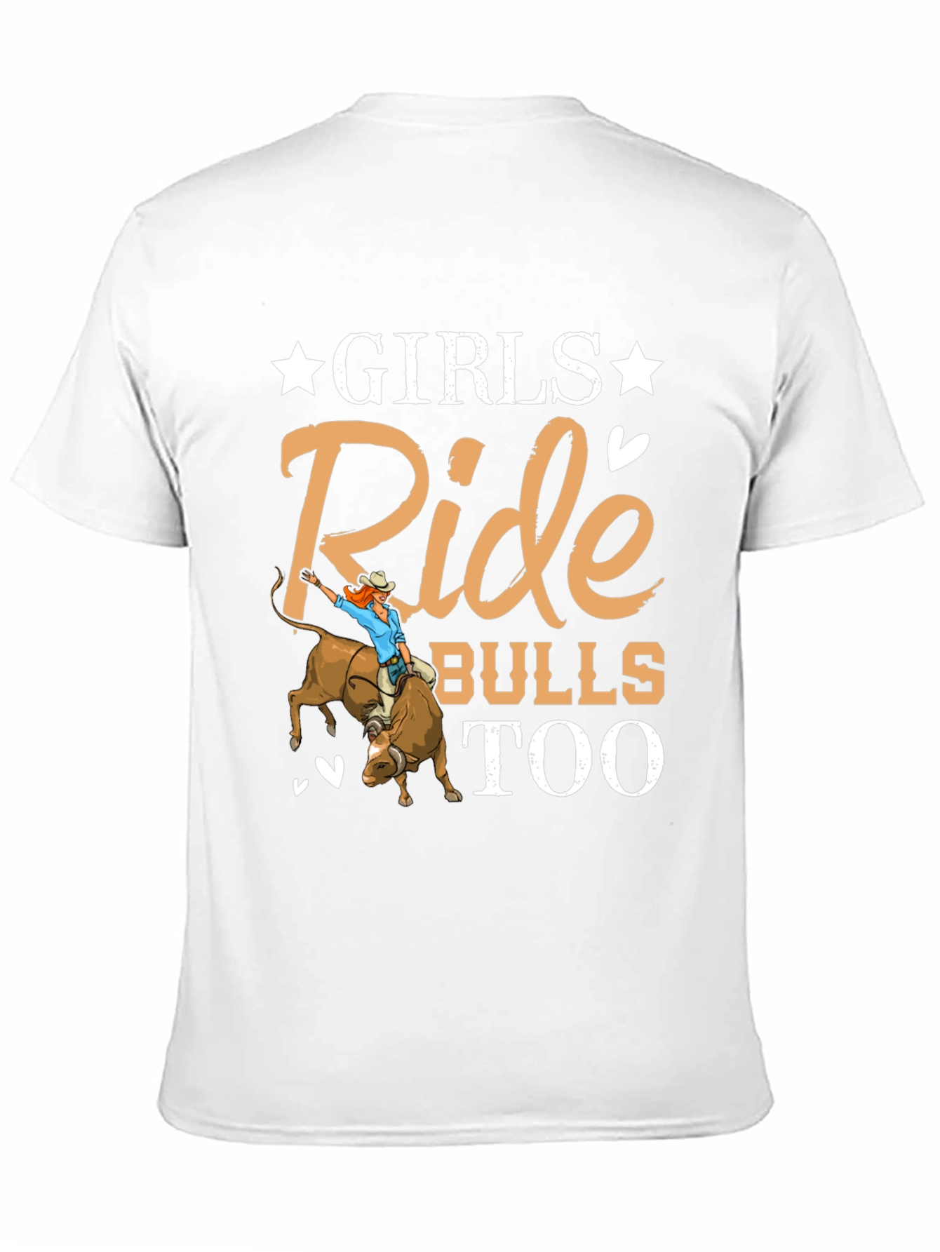 Girls Ride Bulls Too Graphic T-Shirt