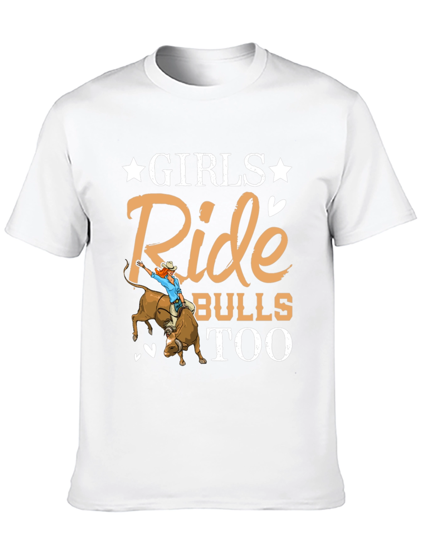 Girls Ride Bulls Too Graphic T-Shirt