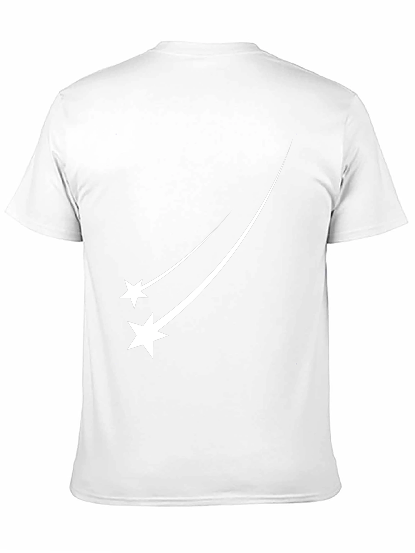 Stylish Black Tee with Shooting Star Design