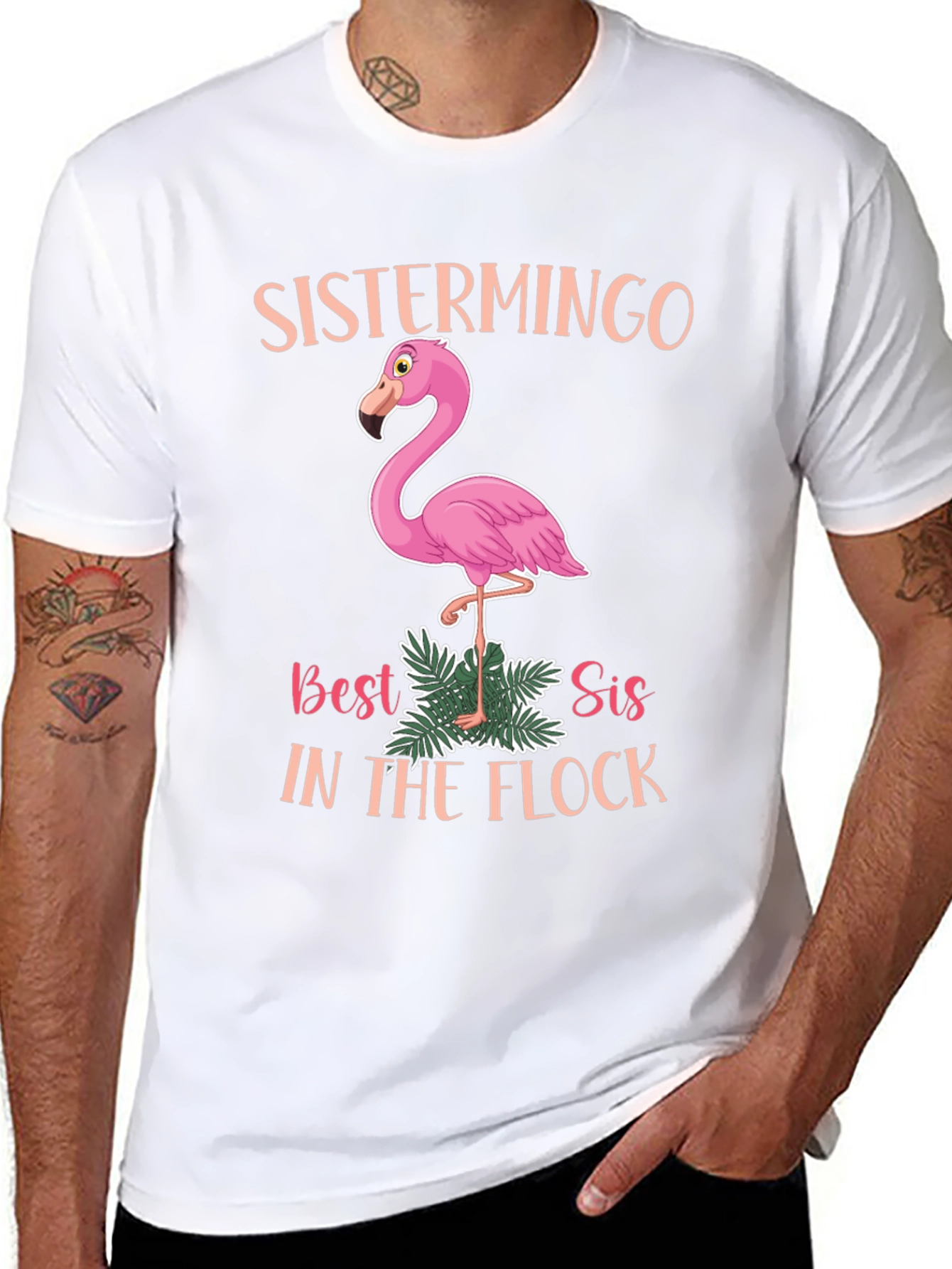 Sistermingo T-Shirt: Best Sis in the Flock!