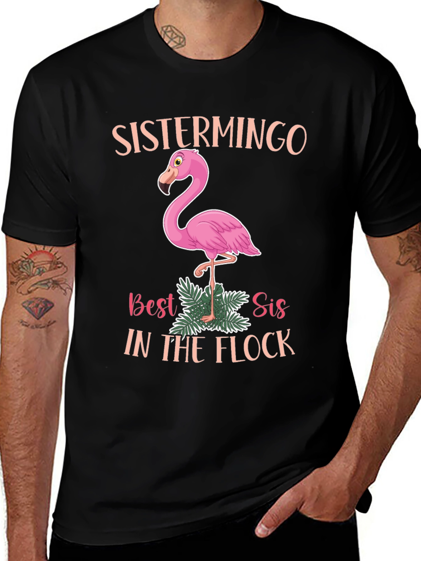 Sistermingo T-Shirt: Best Sis in the Flock!