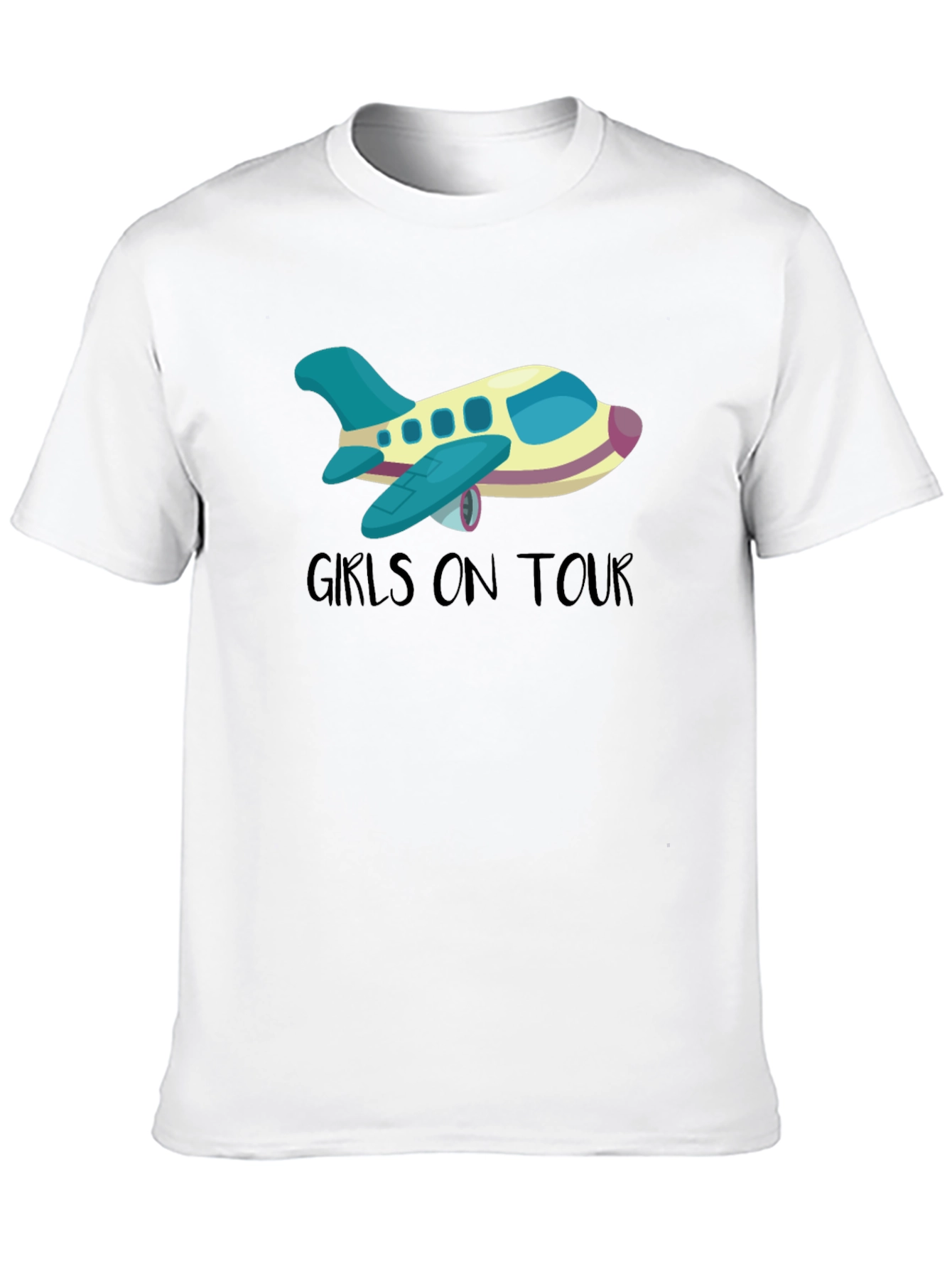 Girls On Tour T-Shirt - Airplane Design