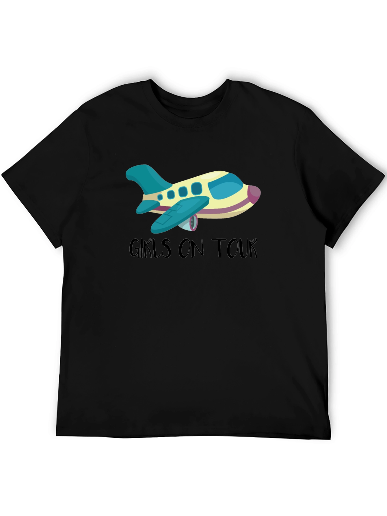 Girls On Tour T-Shirt - Airplane Design