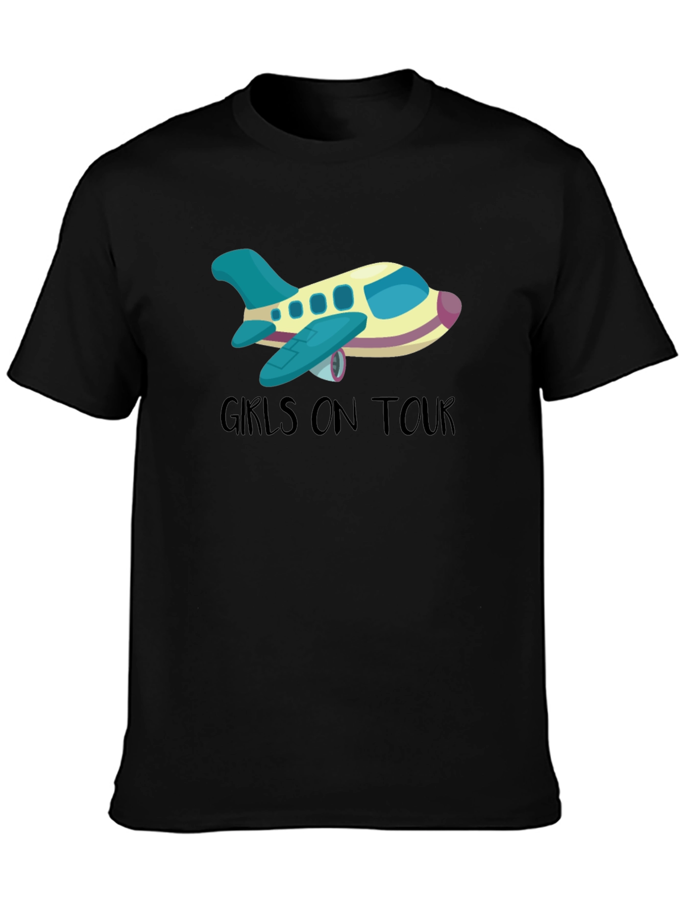 Girls On Tour T-Shirt - Airplane Design