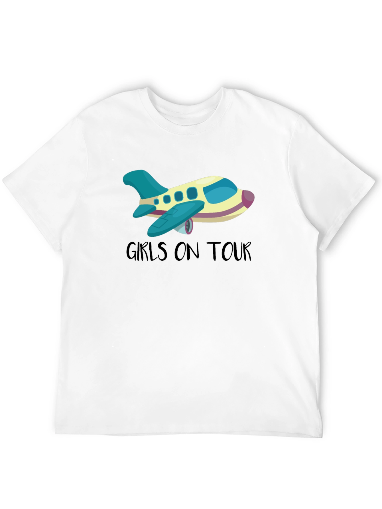 Girls On Tour T-Shirt - Airplane Design