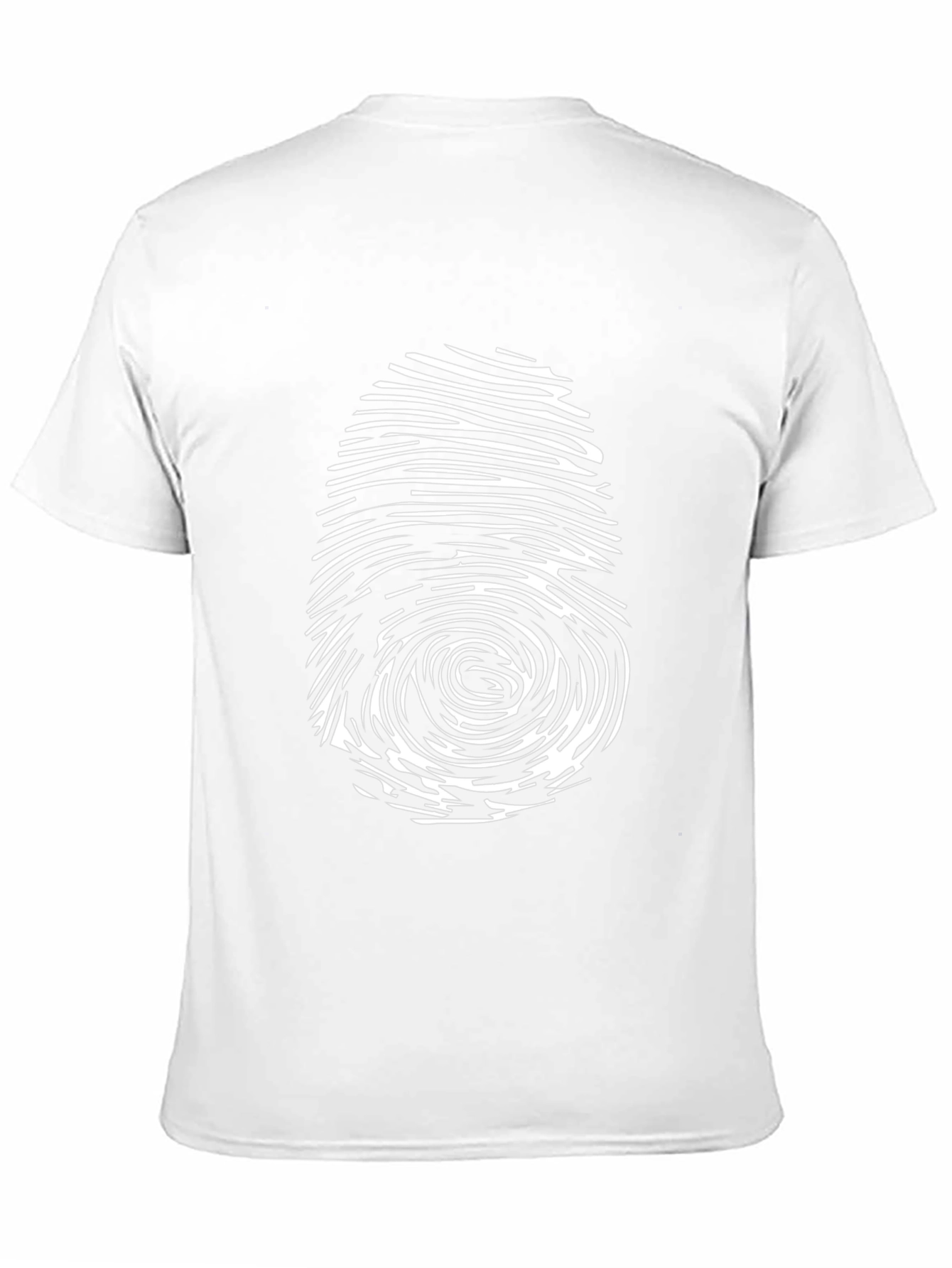 Fingerprint Graphic T-Shirt - Black