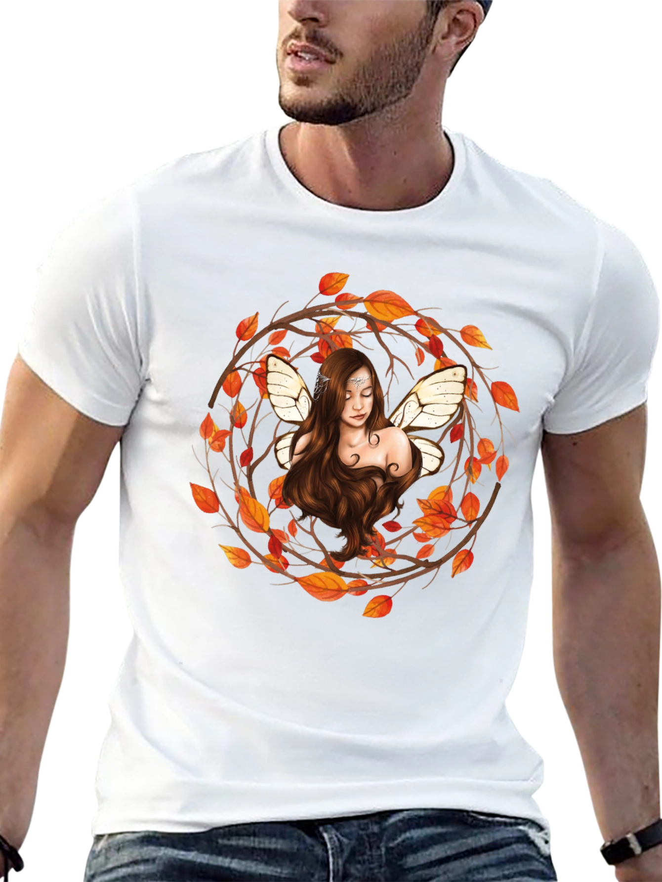 Fairy in Autumn Wreath T-Shirt