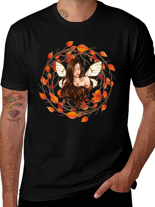 Fairy in Autumn Wreath T-Shirt