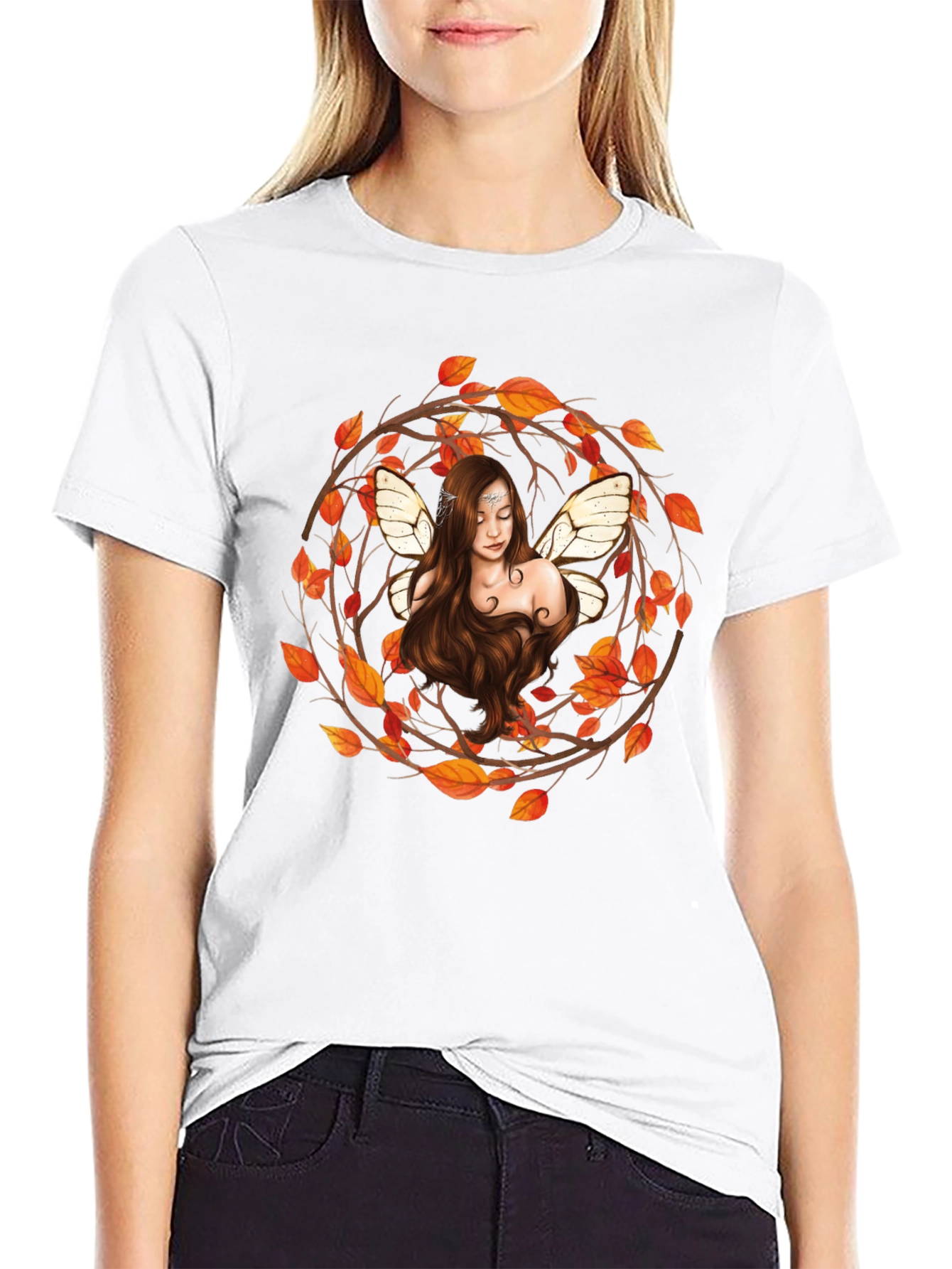 Fairy in Autumn Wreath T-Shirt