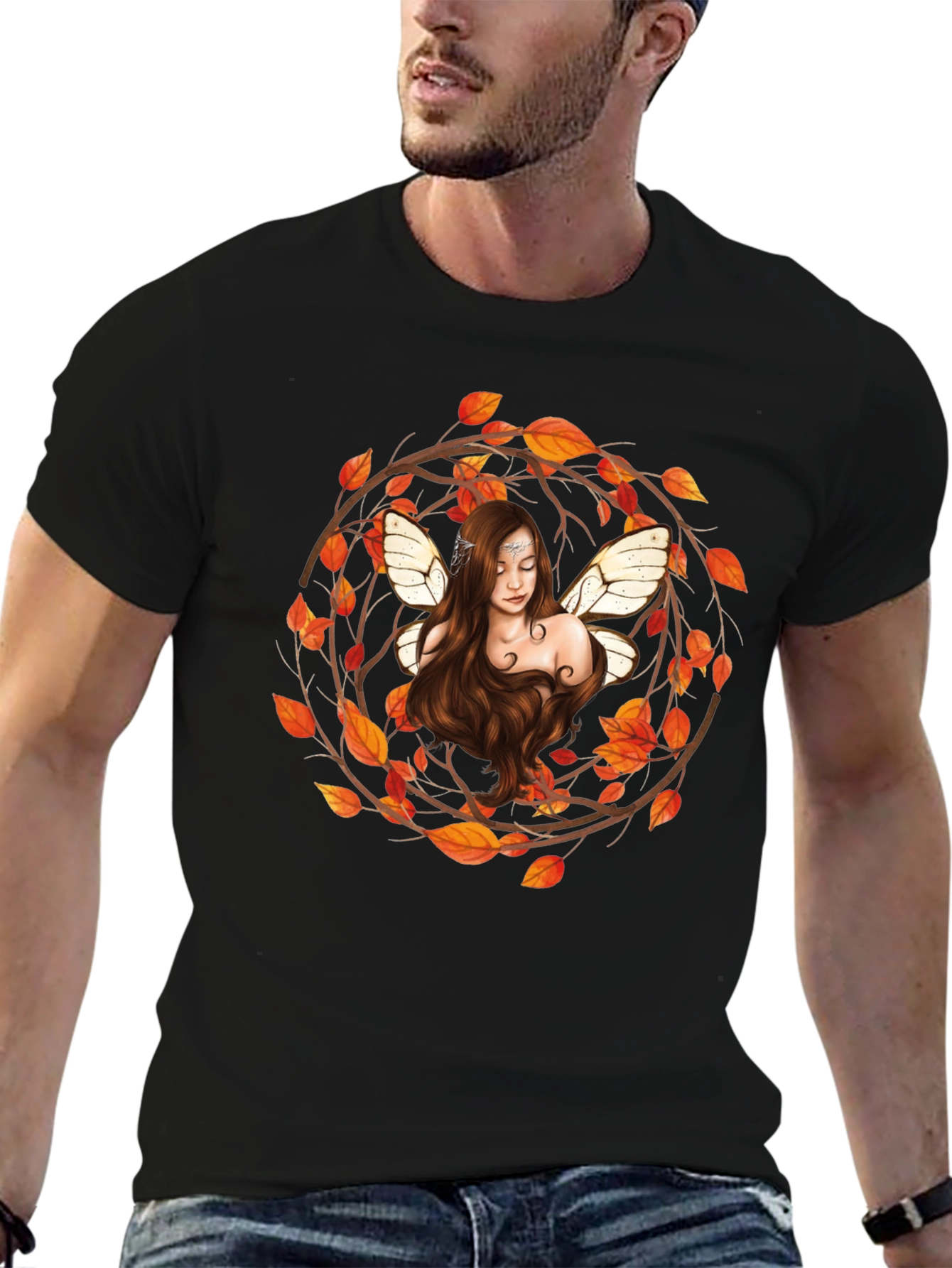 Fairy in Autumn Wreath T-Shirt