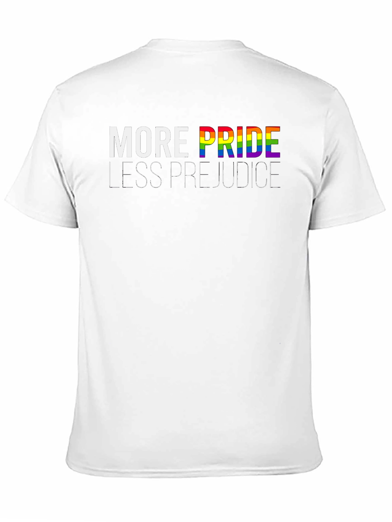 Pride T-Shirt: More Pride Less Prejudice LGBT Tee