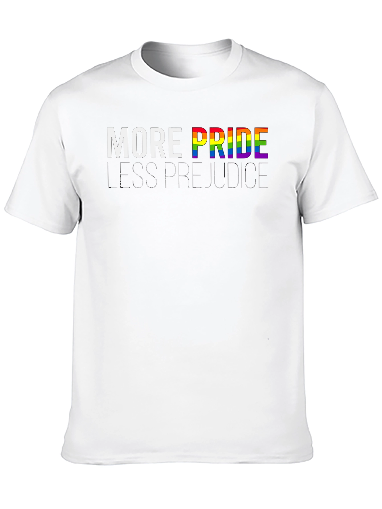 Pride T-Shirt: More Pride Less Prejudice LGBT Tee