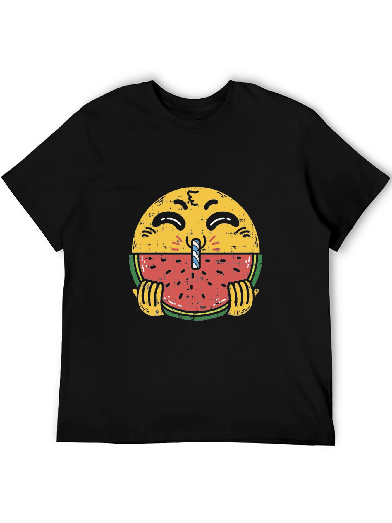Emoji Watermelon T-Shirt - Quirky Summer Style
