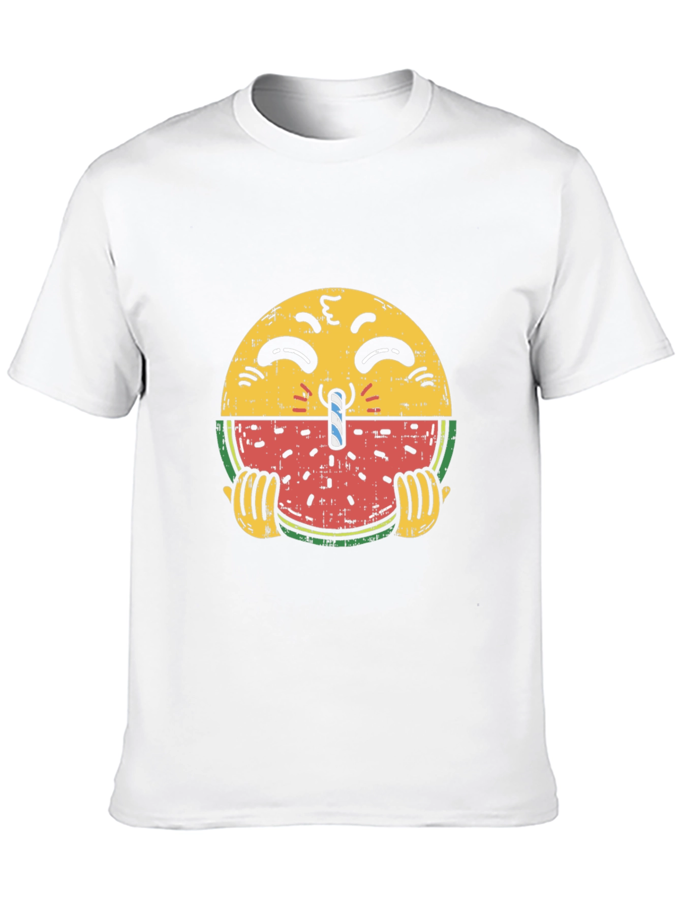 Emoji Watermelon T-Shirt - Quirky Summer Style