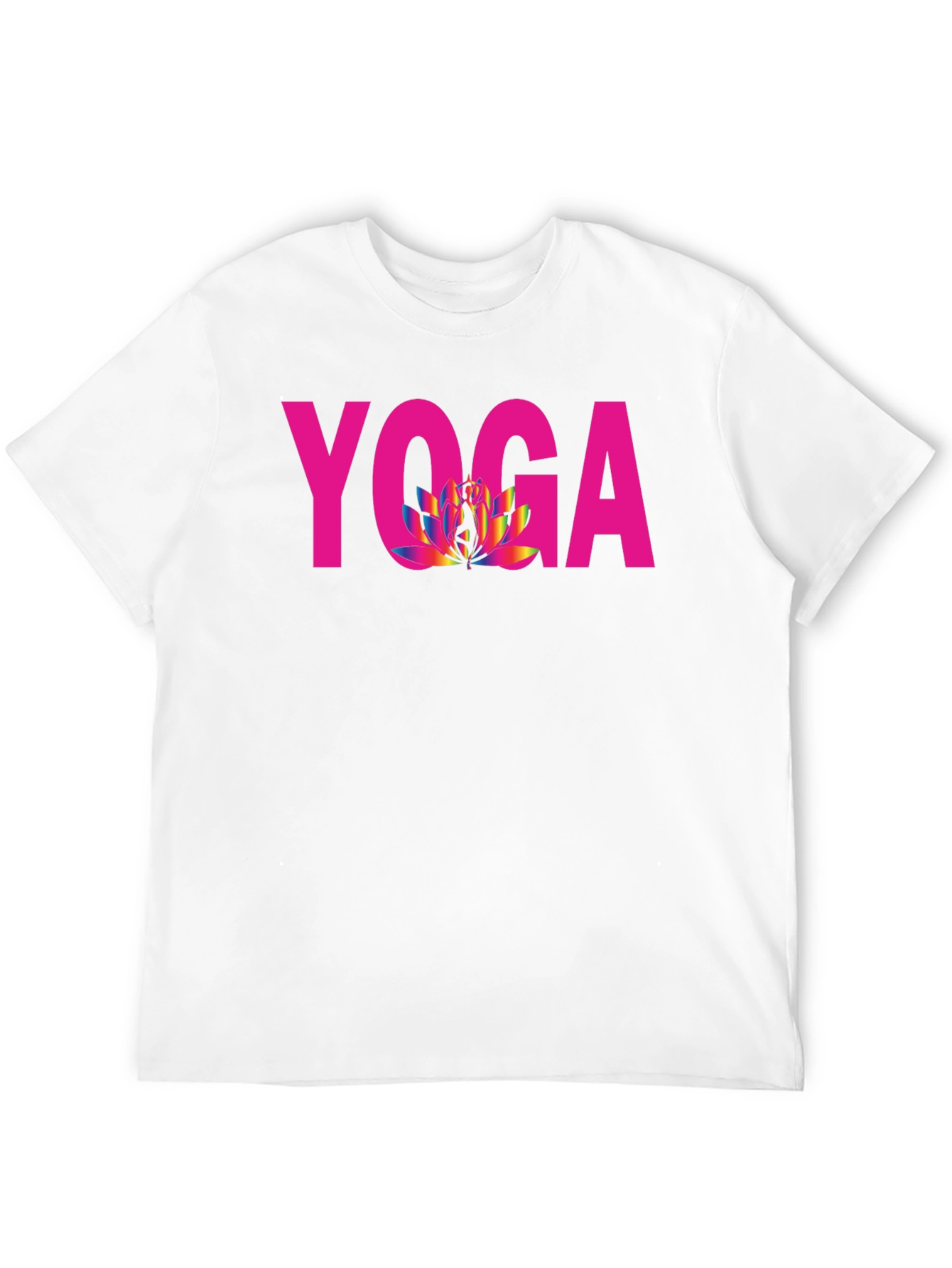 Yoga Lotus Blossom Black T-Shirt