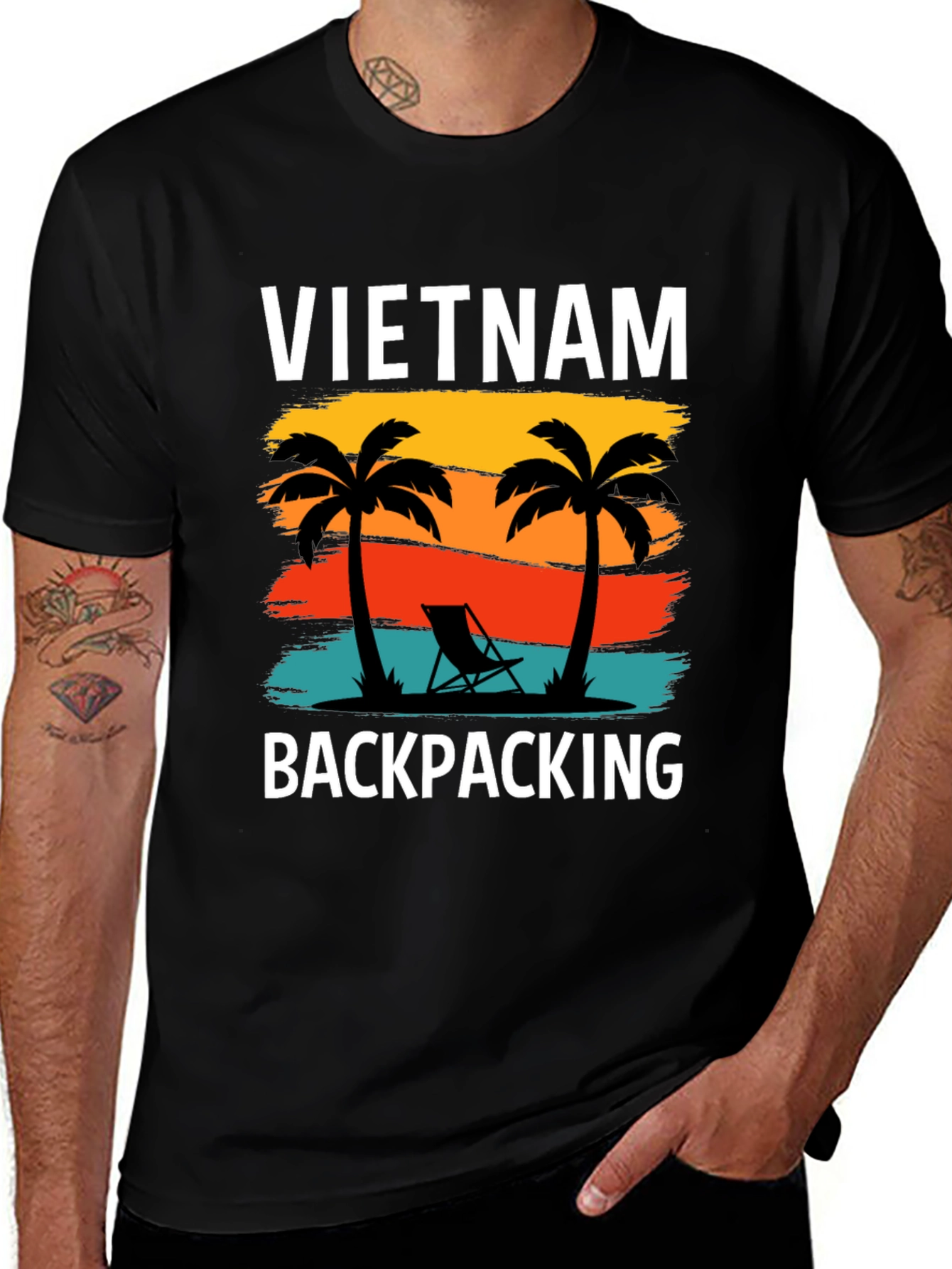 Vietnam Backpacking Graphic T-Shirt