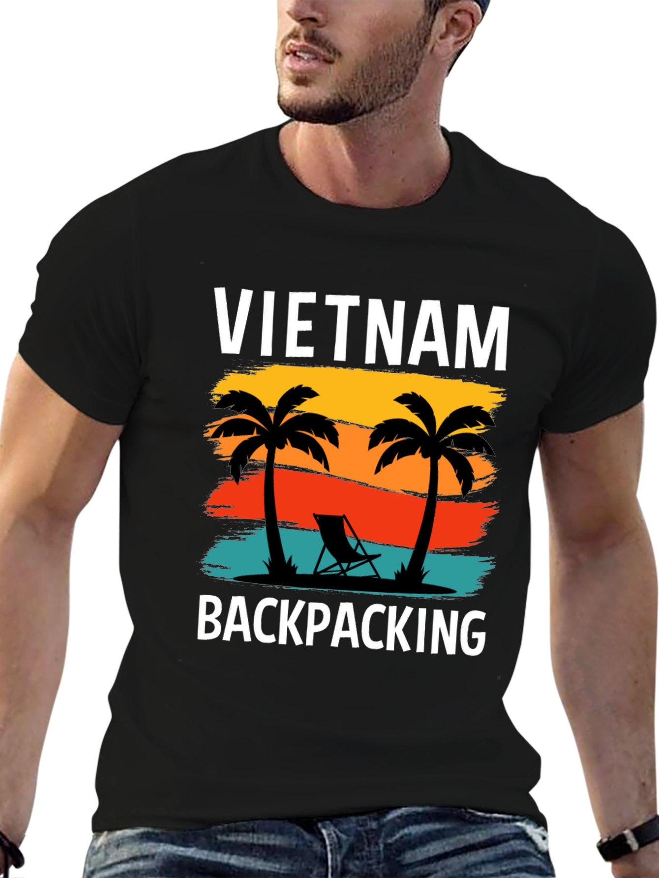 Vietnam Backpacking Graphic T-Shirt