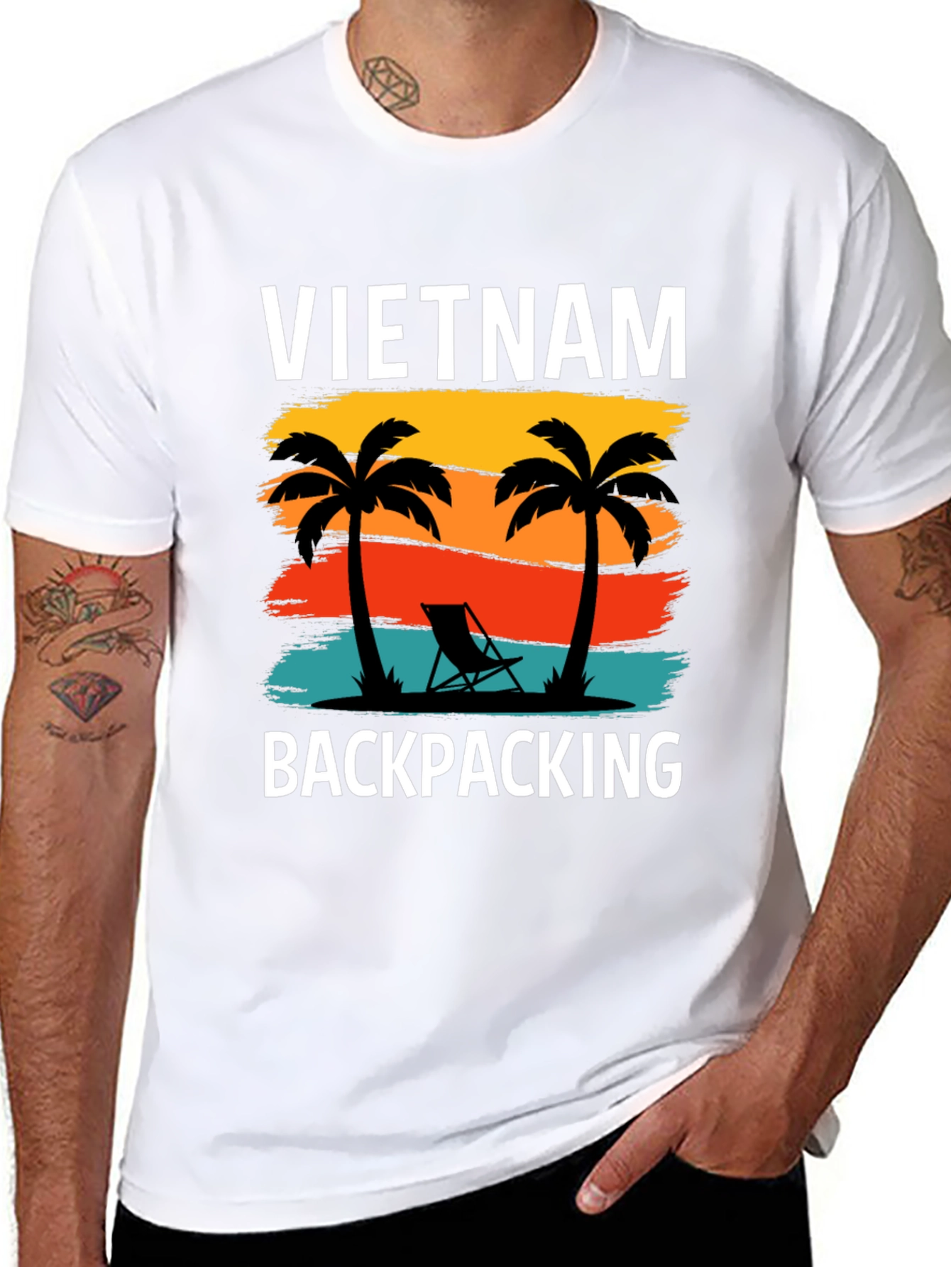 Vietnam Backpacking Graphic T-Shirt